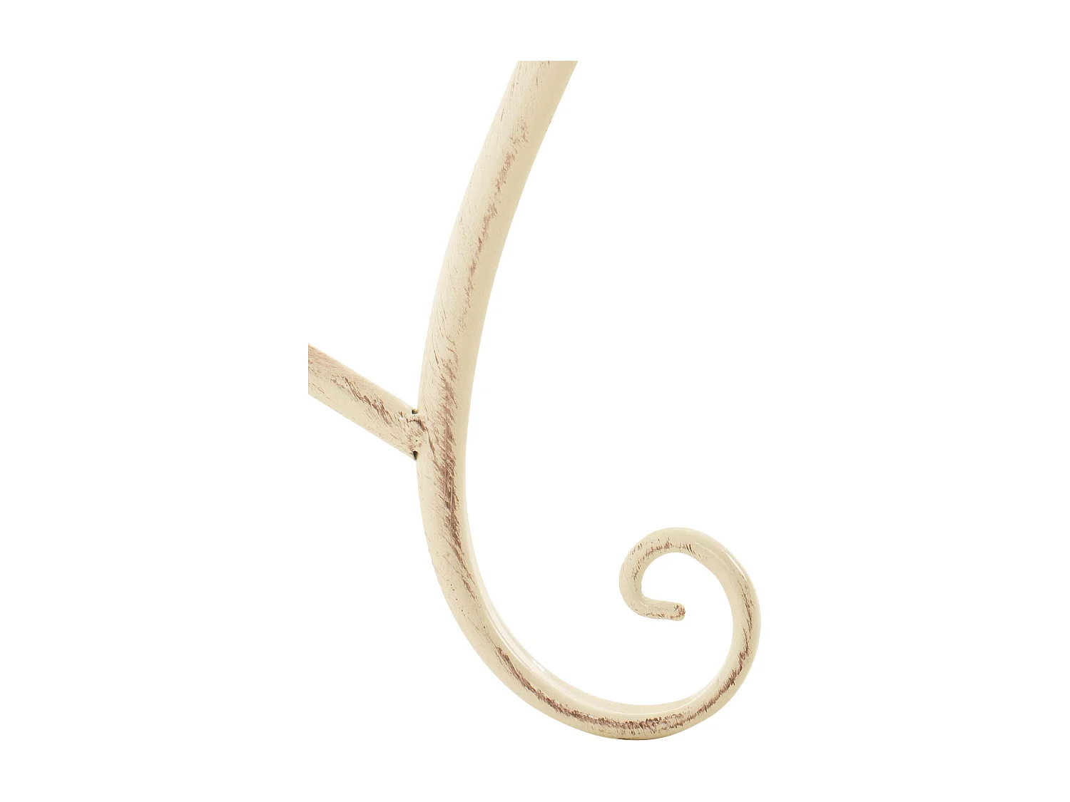 Banc de jardin - Métal - Crème antique - Tara