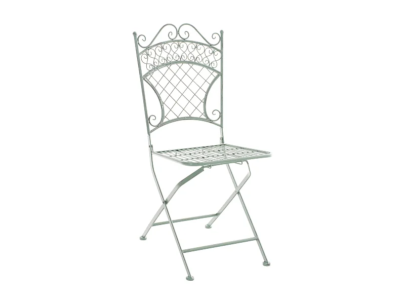 Silla de jardín - Metal - Verde antiguo - Adelar