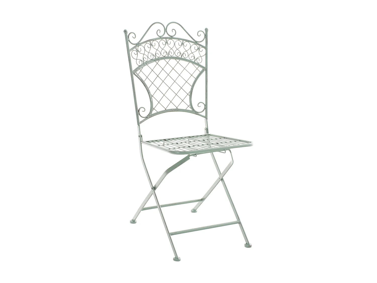 Silla de jardín - Metal - Verde antiguo - Adelar