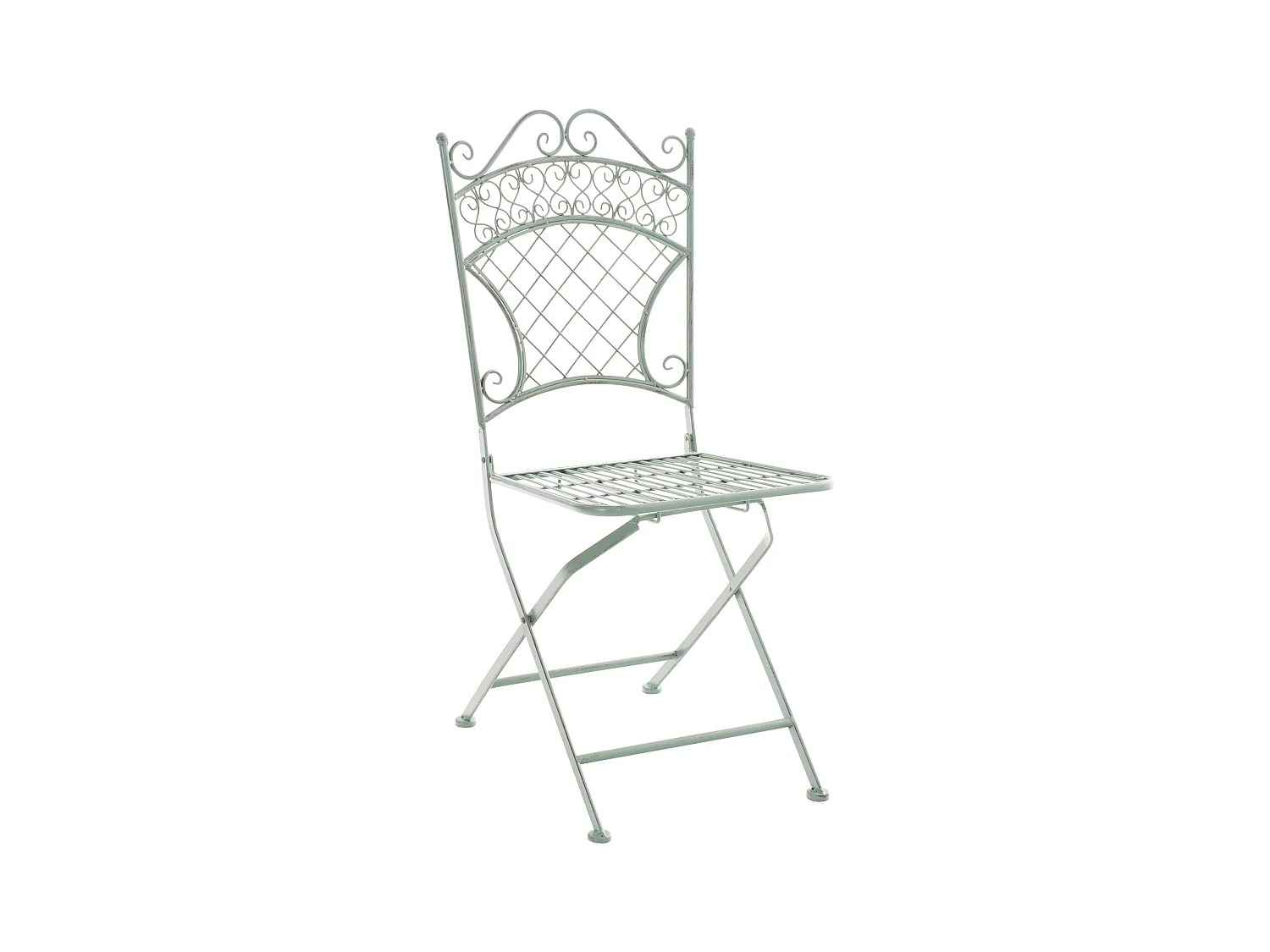 Chaises de jardin - Métal - Vert antique - Adelar