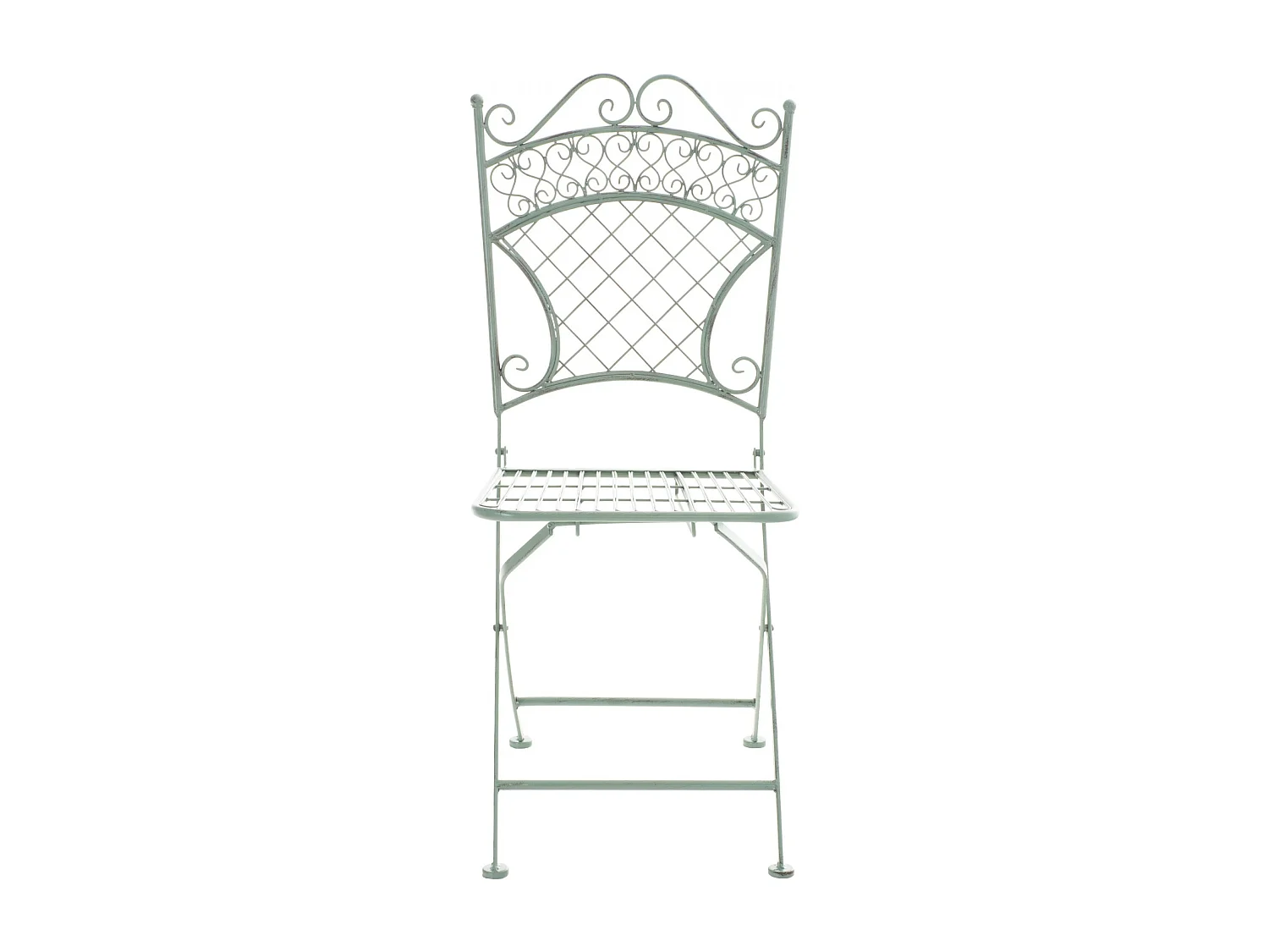 Chaises de jardin - Métal - Vert antique - Adelar