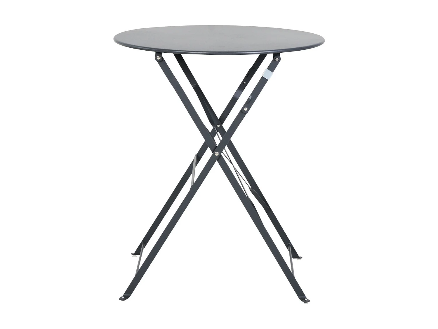 Table et chaises pliantes bistrot balcon terrasse - 2 places - Anthracite - FLORE