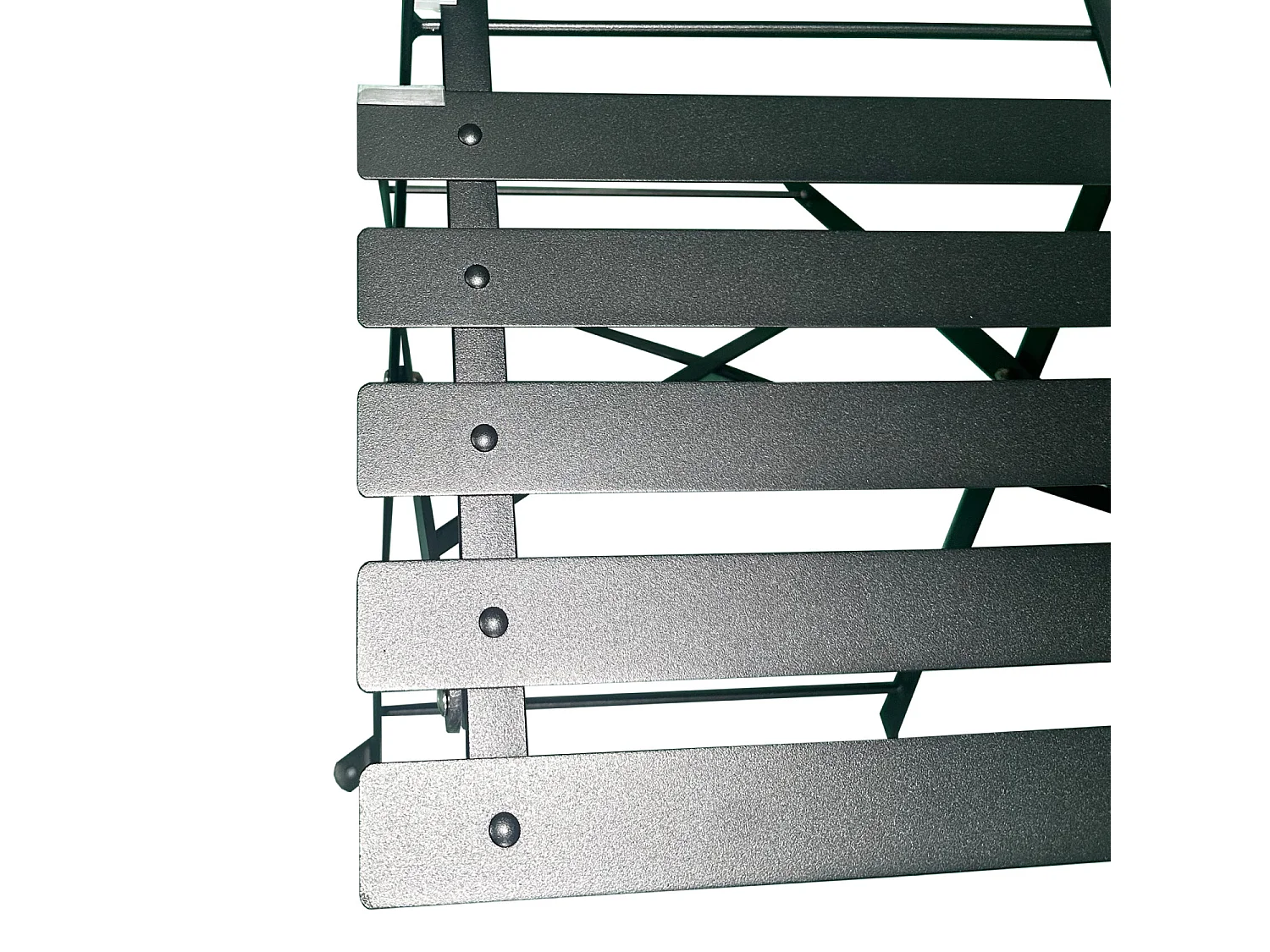 Table et chaises pliantes bistrot balcon terrasse - 2 places - Anthracite - FLORE