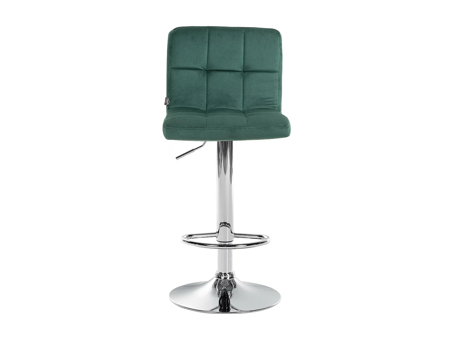 Tabouret de bar - Velours & Chrome - Vert - Peru