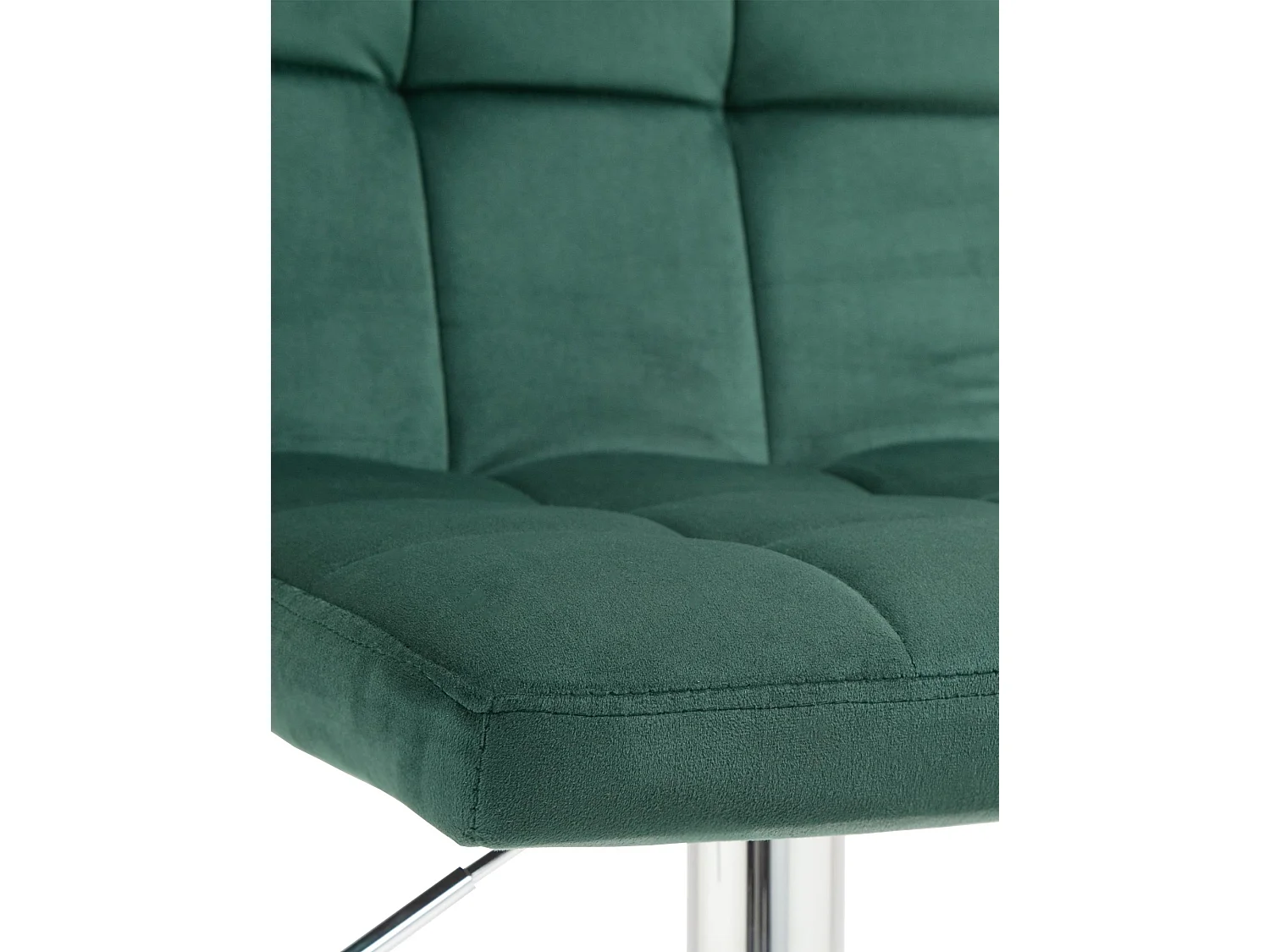 Tabouret de bar - Velours & Chrome - Vert - Peru