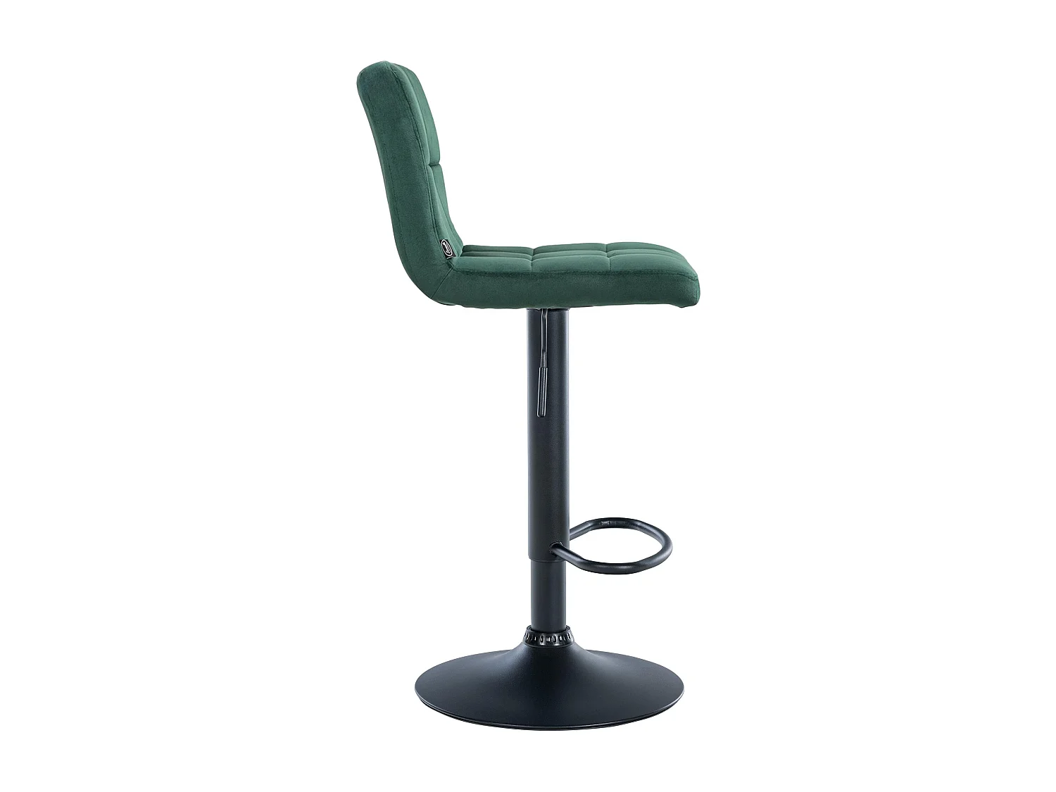 Tabouret de bar - Velours & Noir - Vert - Peru