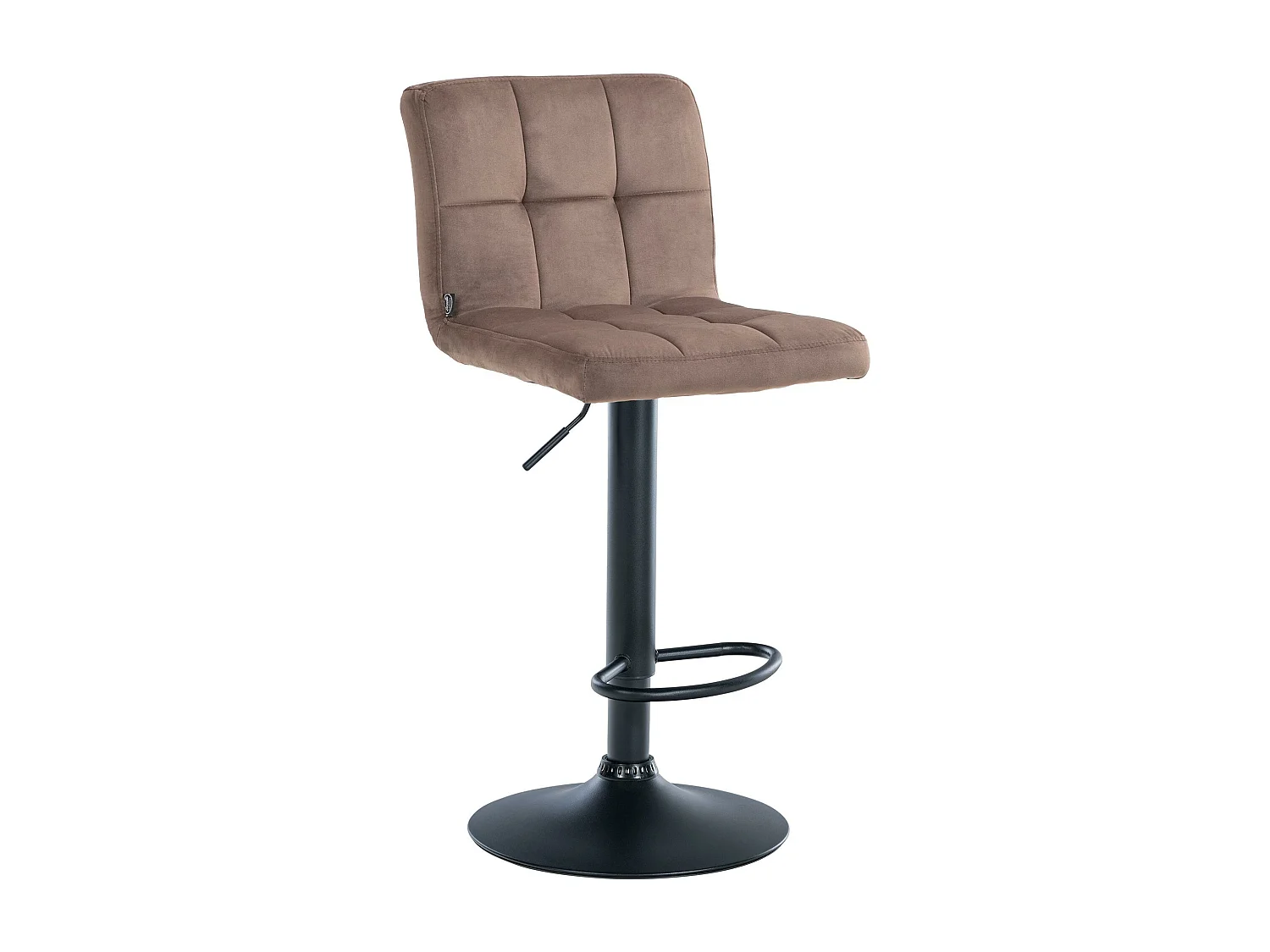 Tabouret de bar - Velours & Noir - Marron - Peru