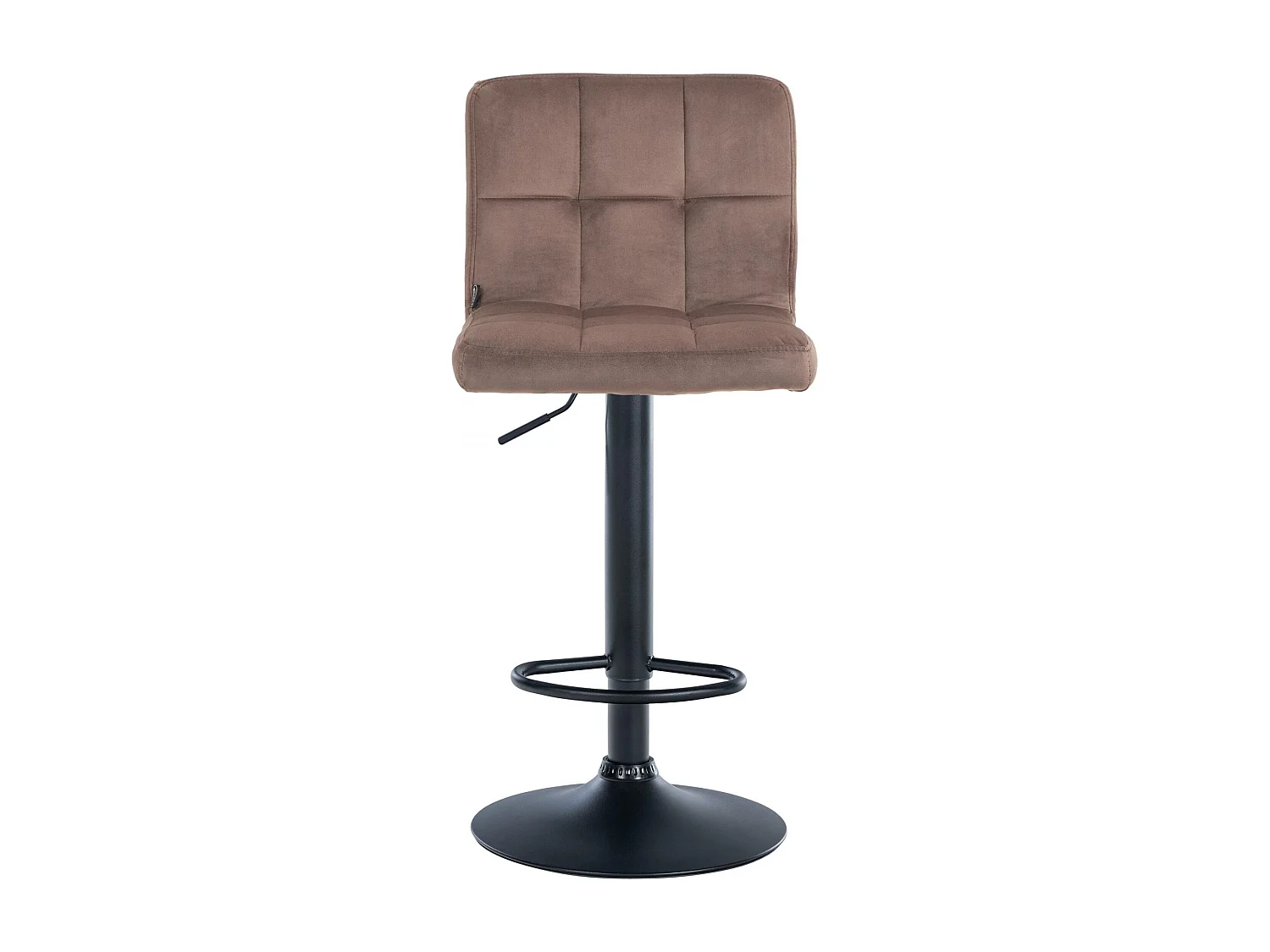 Tabouret de bar - Velours & Noir - Marron - Peru
