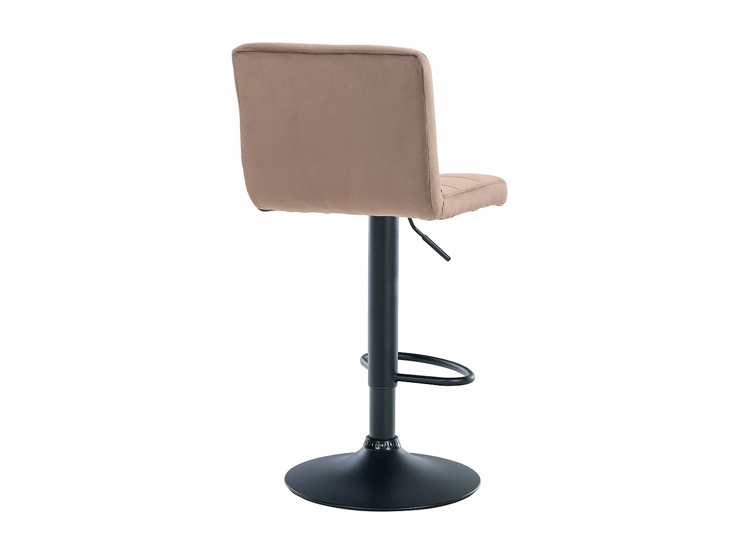 Tabouret de bar - Velours & Noir - Marron - Peru