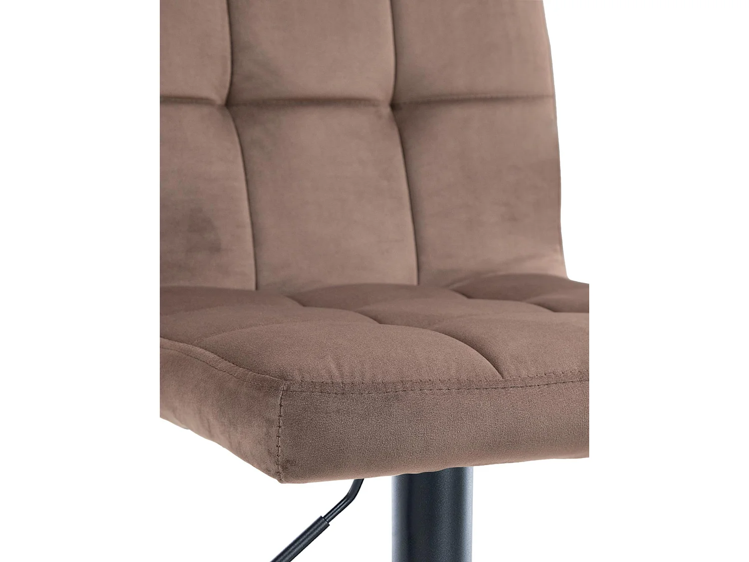 Tabouret de bar - Velours & Noir - Marron - Peru