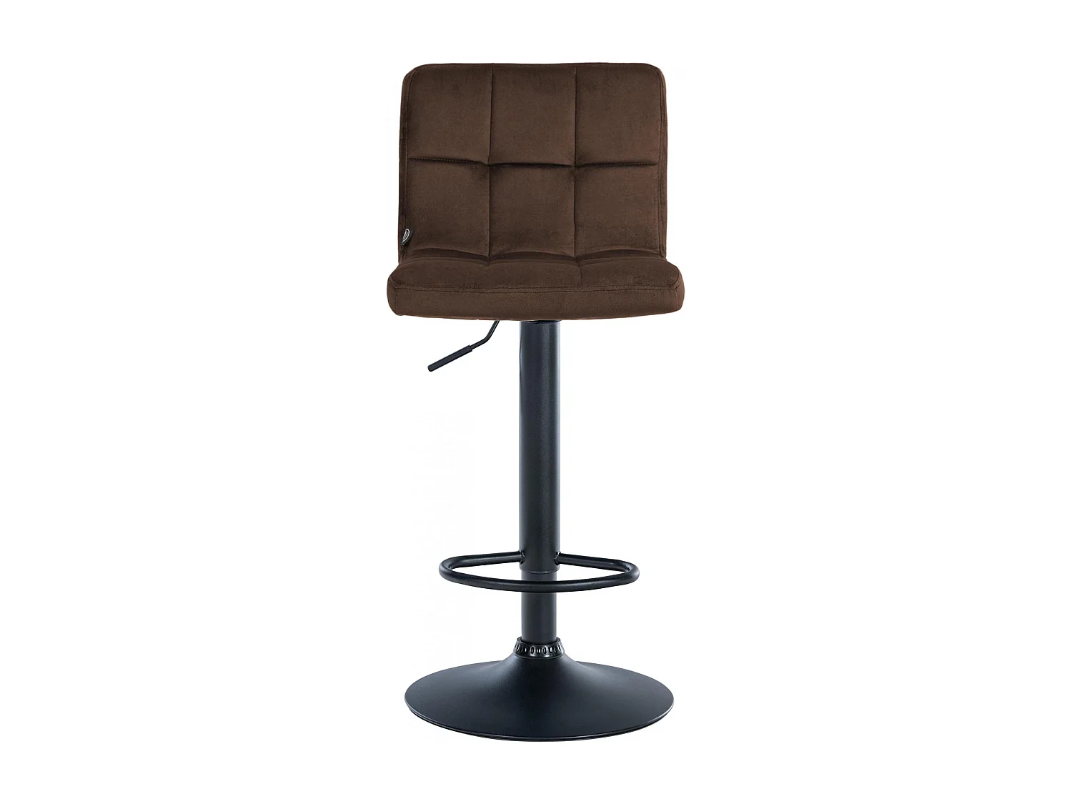 Tabouret de bar - Velours & Noir - Marron - Peru