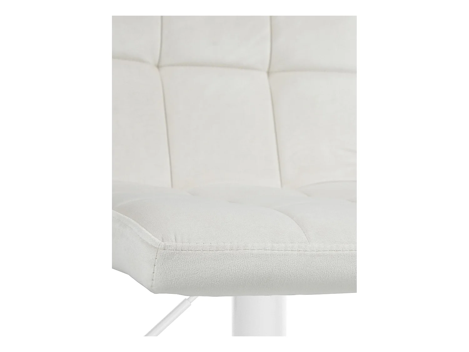 Tabouret de bar - Velours & Blanc - Crème - Peru