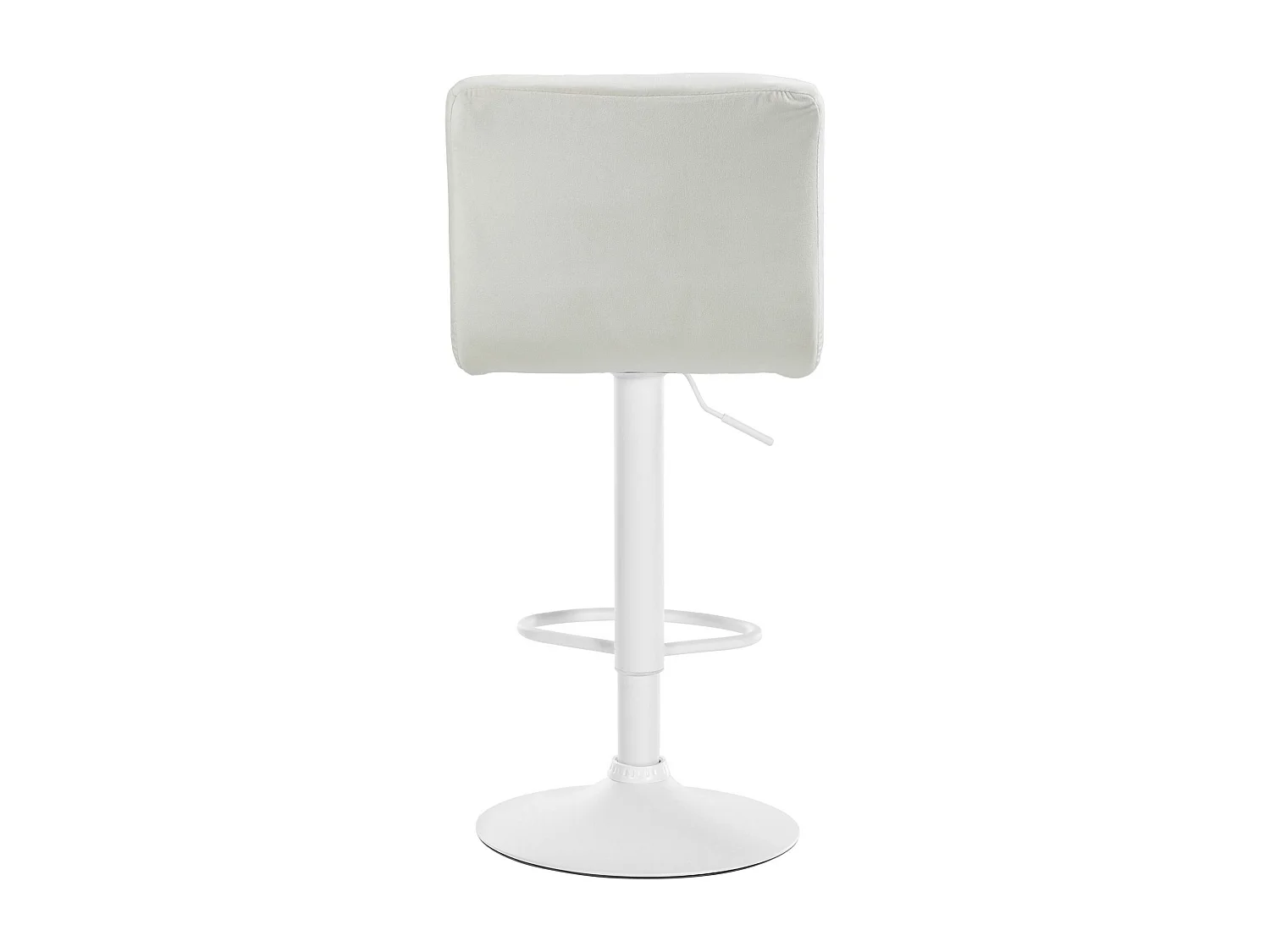 Tabouret de bar - Velours & Blanc - Crème - Peru