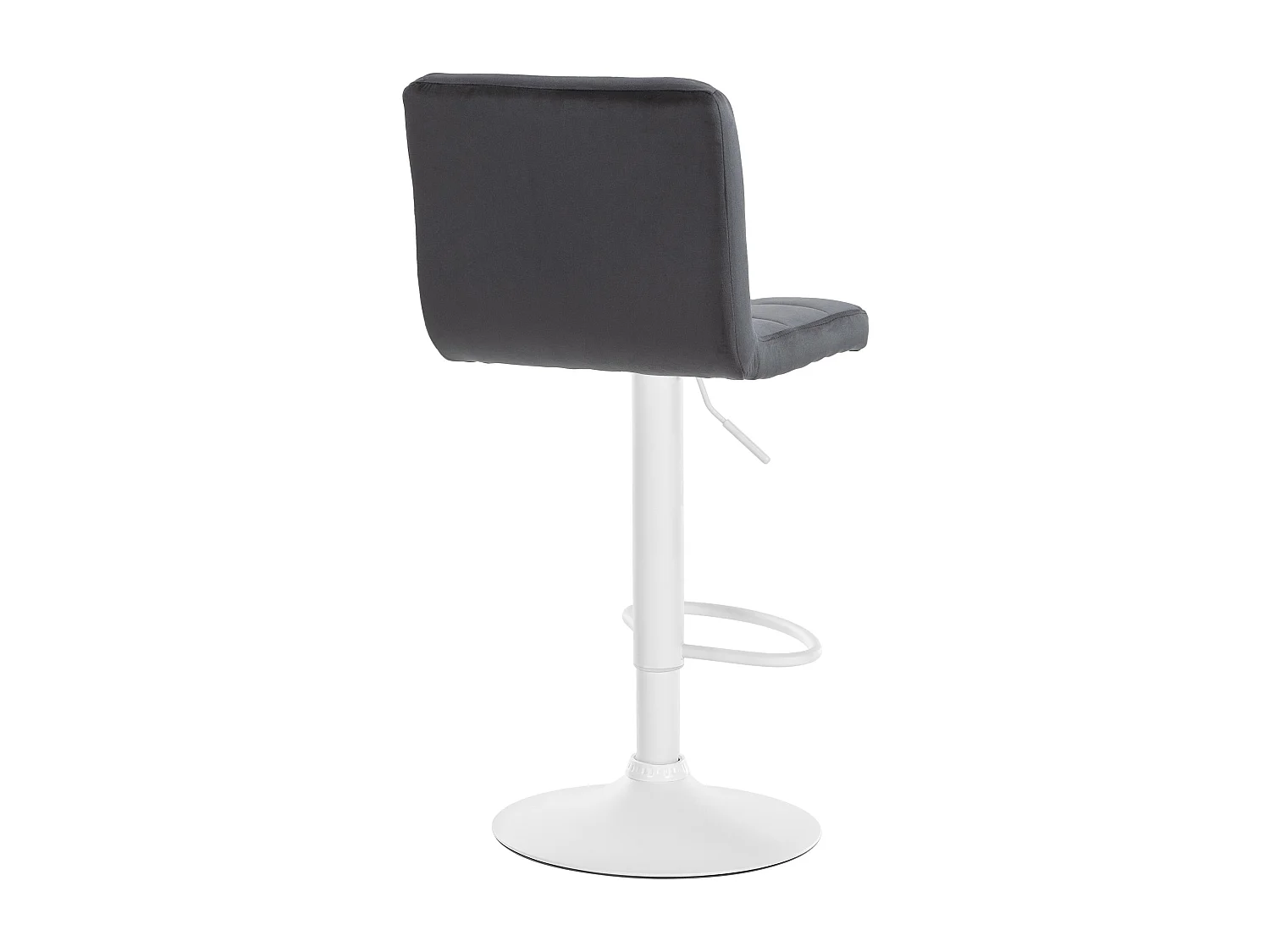 Tabouret de bar - Velours & Blanc - Noir - Peru