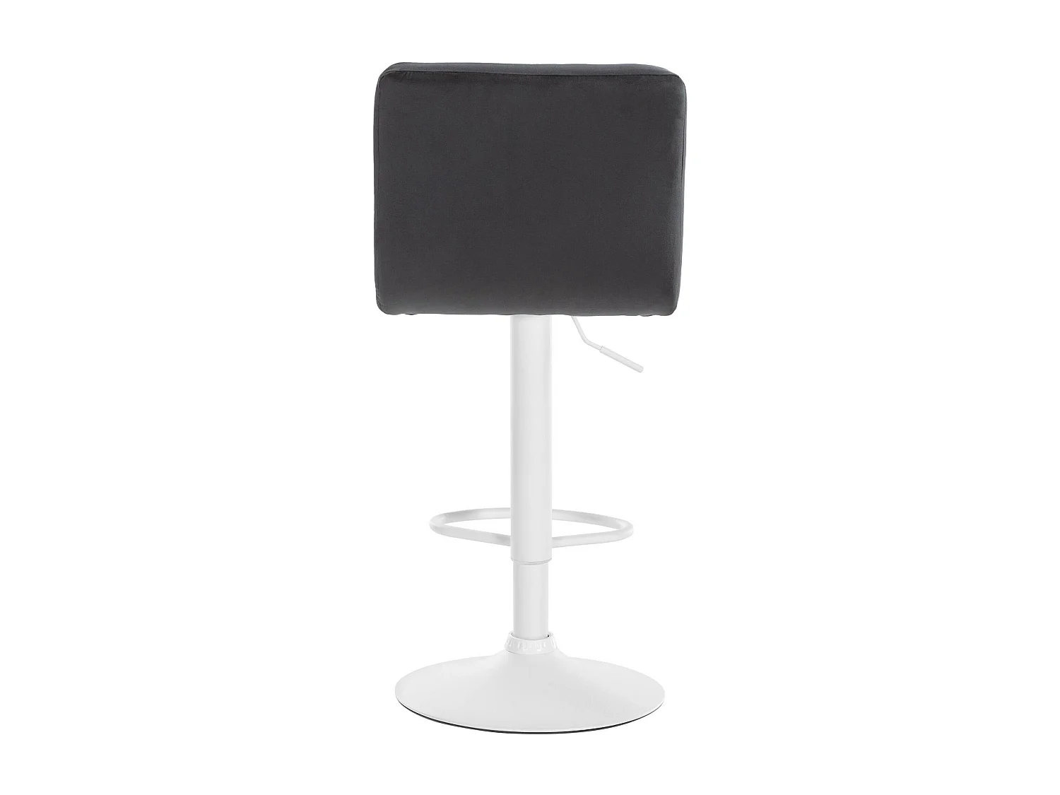 Tabouret de bar - Velours & Blanc - Noir - Peru