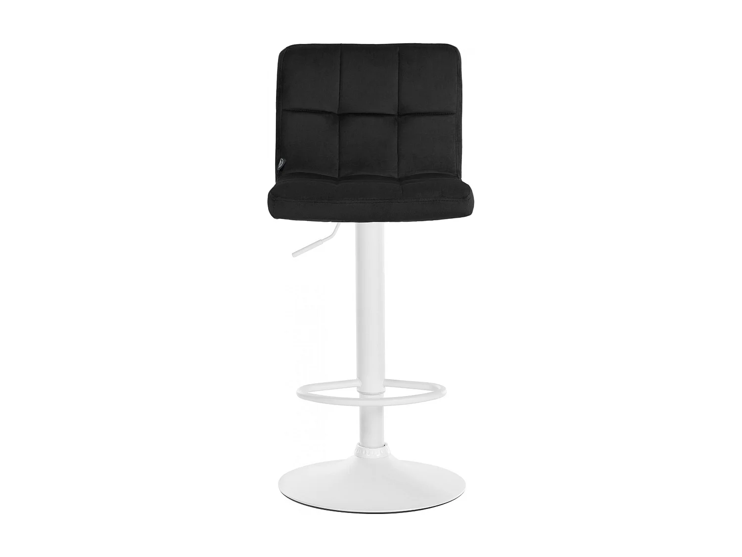 Tabouret de bar - Velours & Blanc - Noir - Peru