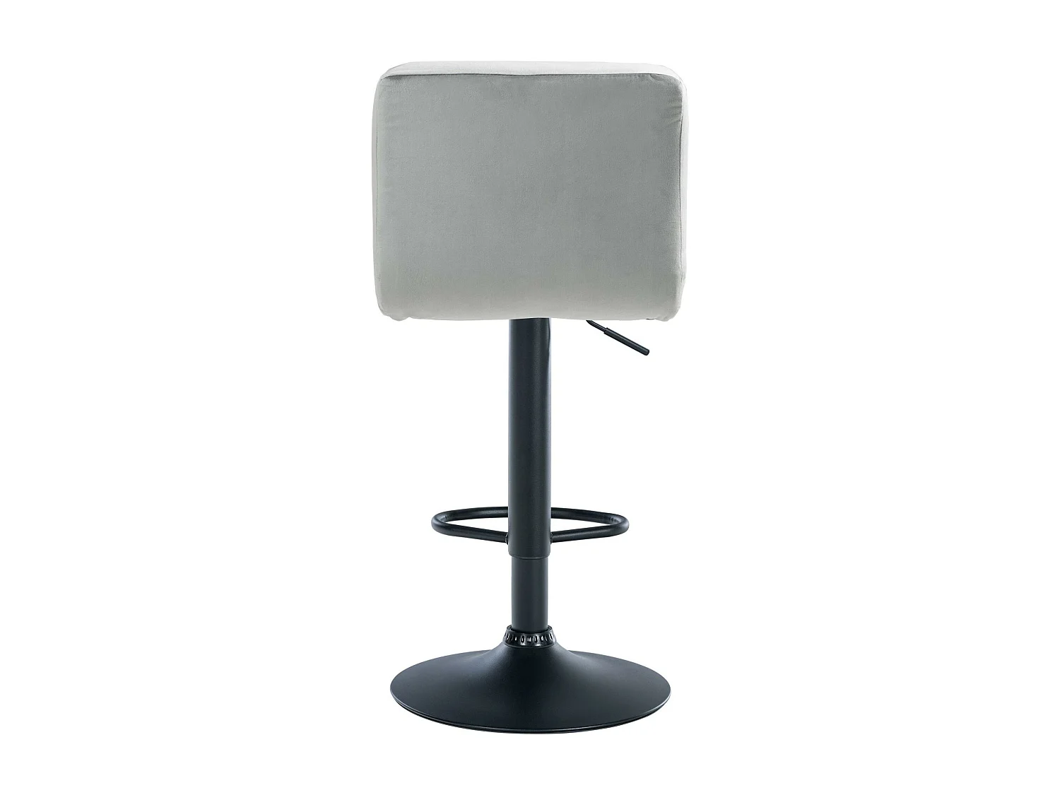 Tabouret de bar - Velours & Noir - Gris - Peru