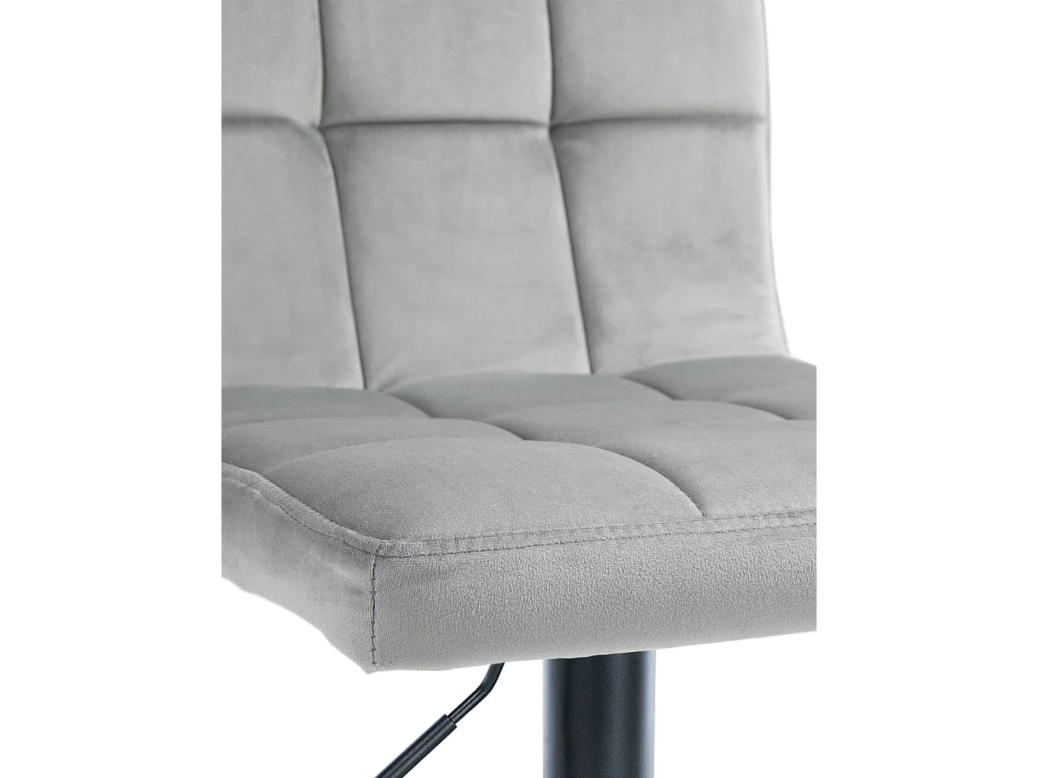 Tabouret de bar - Velours & Noir - Gris - Peru