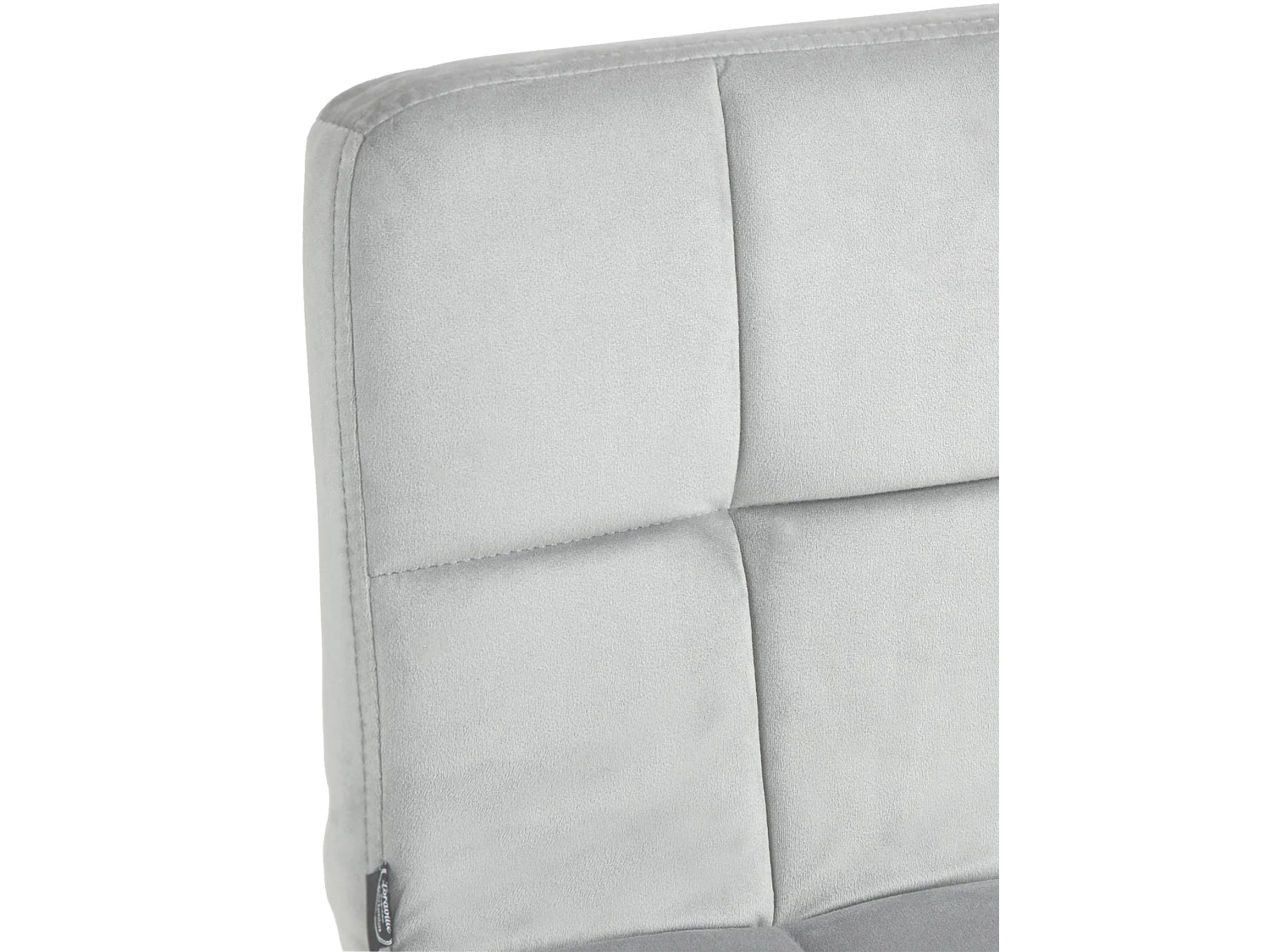 Tabouret de bar - Velours & Noir - Gris - Peru