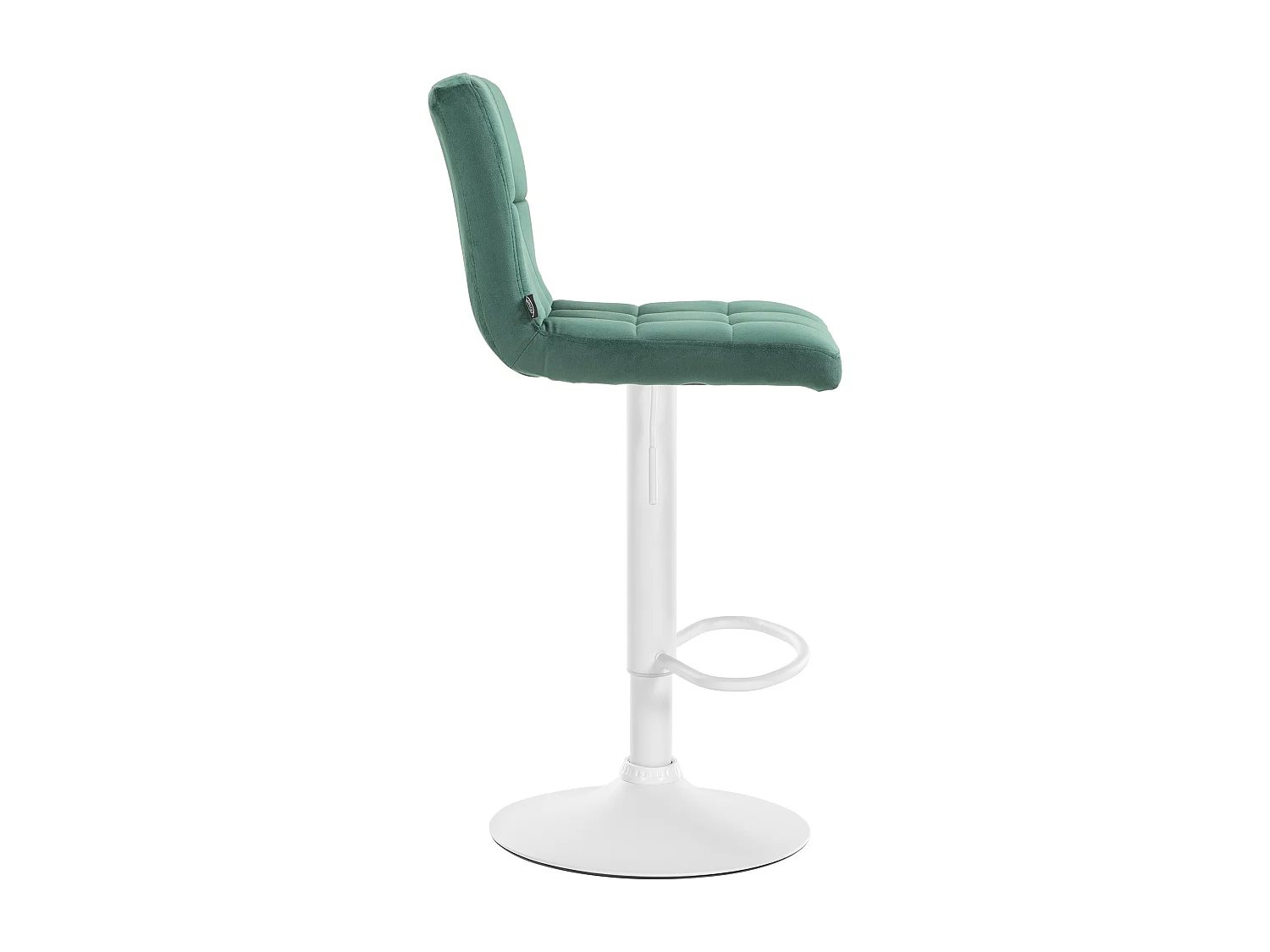 Tabouret de bar - Velours & Blanc - Vert - Peru