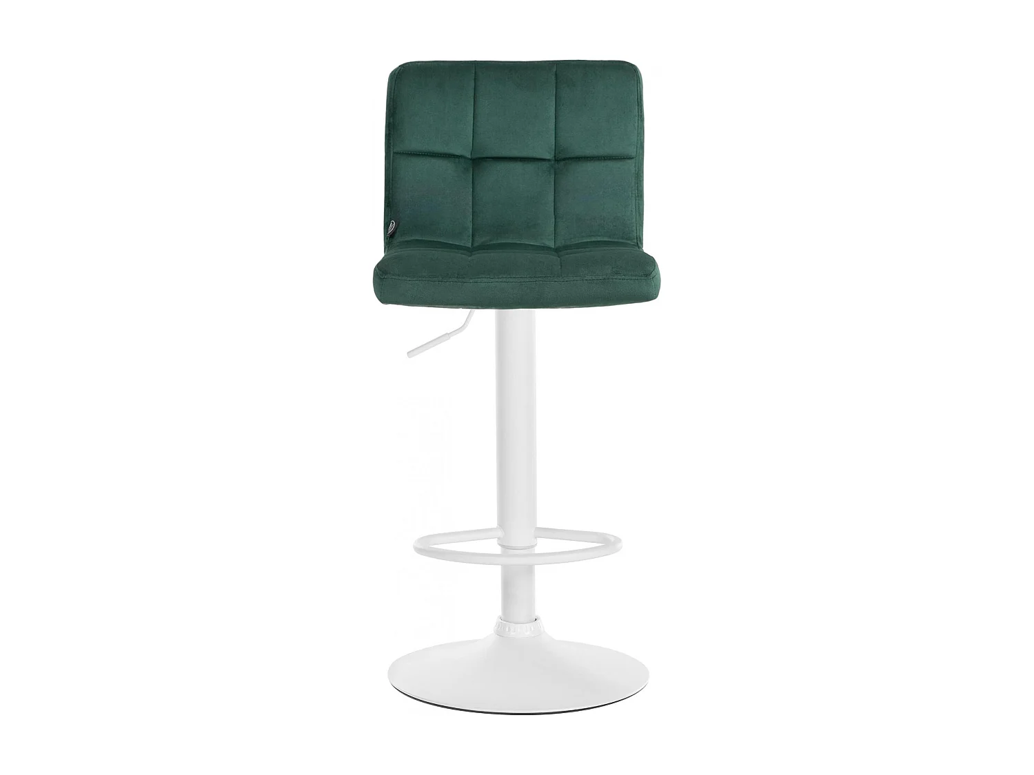 Tabouret de bar - Velours & Blanc - Vert - Peru