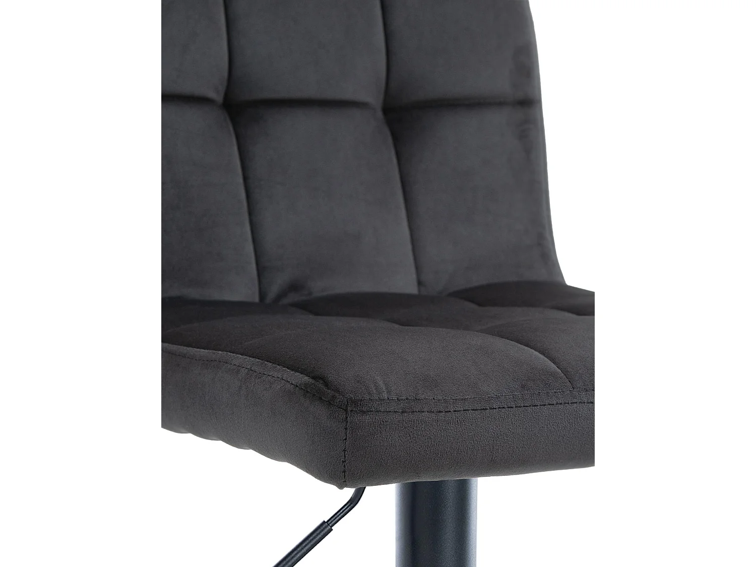 Tabouret de bar - Velours & Noir - Noir - Peru