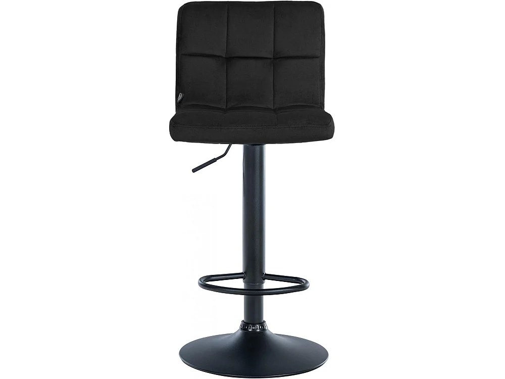 Tabouret de bar - Velours & Noir - Noir - Peru