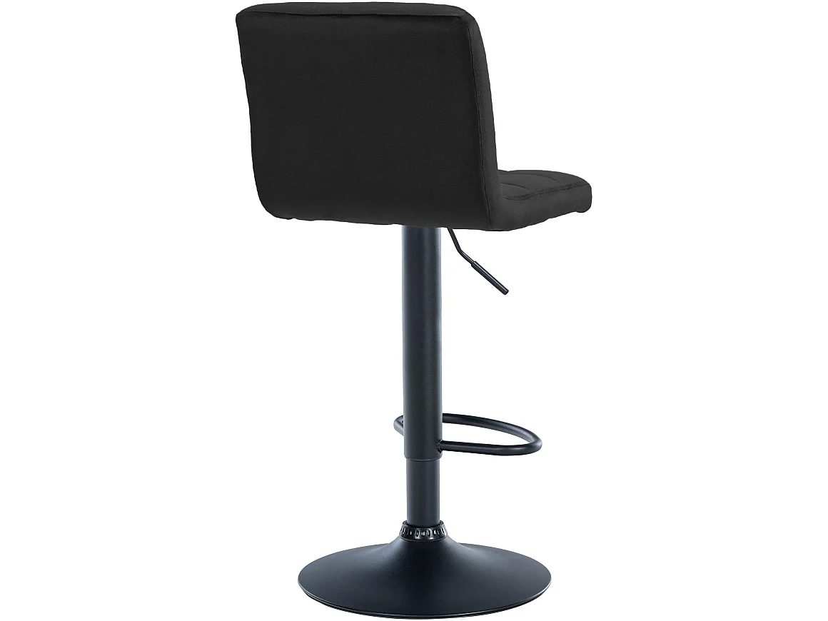 Tabouret de bar - Velours & Noir - Noir - Peru