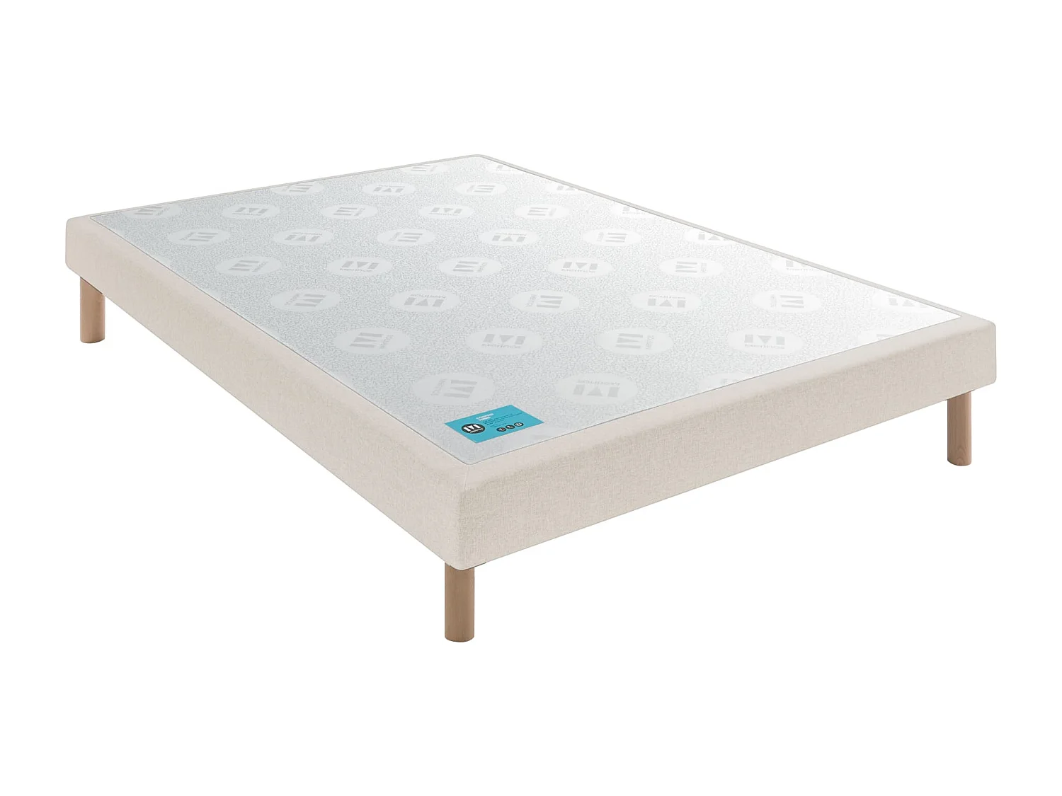 Sommier Merinos PENCIL CONFORT FERME 2 80x200 tissé blanc sable