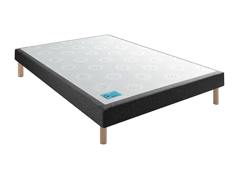 Sommier Merinos PENCIL CONFORT FERME 2 80x200 Gris Anthracite Chiné