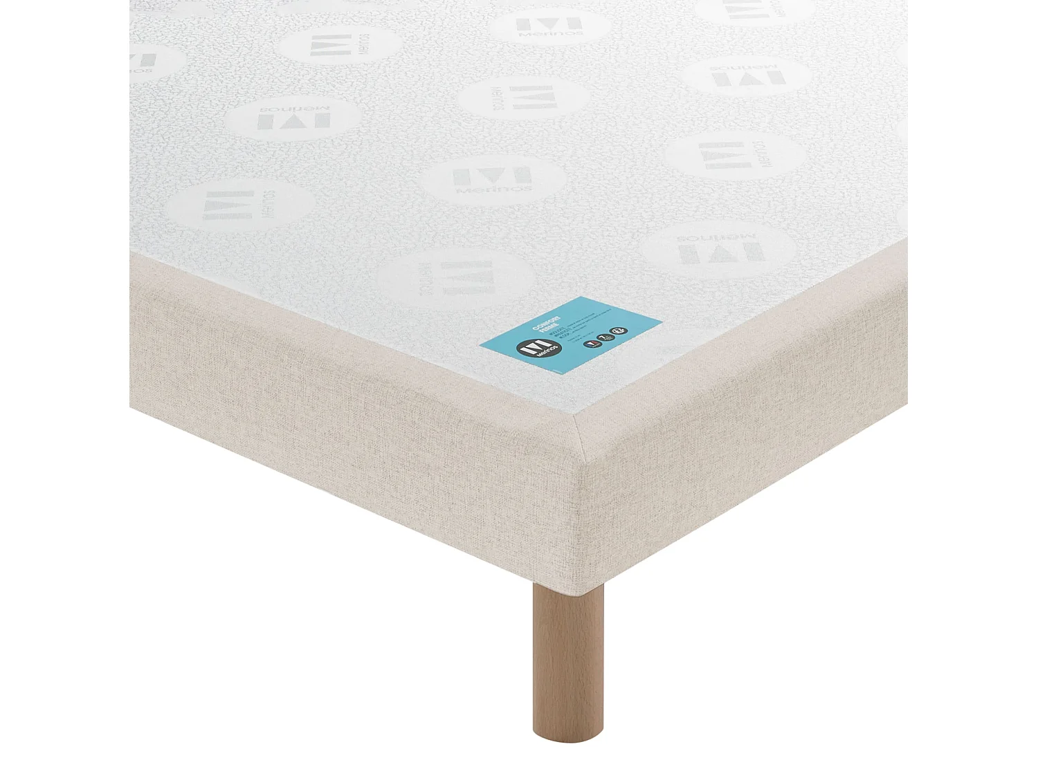 Sommier Merinos PENCIL CONFORT FERME 2 160x200 tissé blanc sable