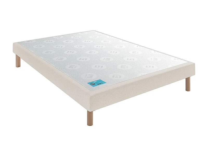 Sommier Merinos PENCIL CONFORT FERME 2 120x200 tissé blanc sable