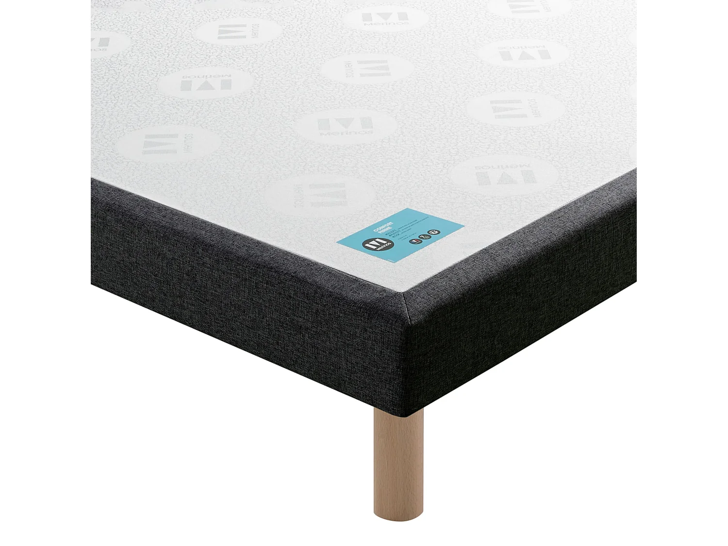 Sommier Merinos PENCIL CONFORT MEDIUM 2 140x190 Velour nuit