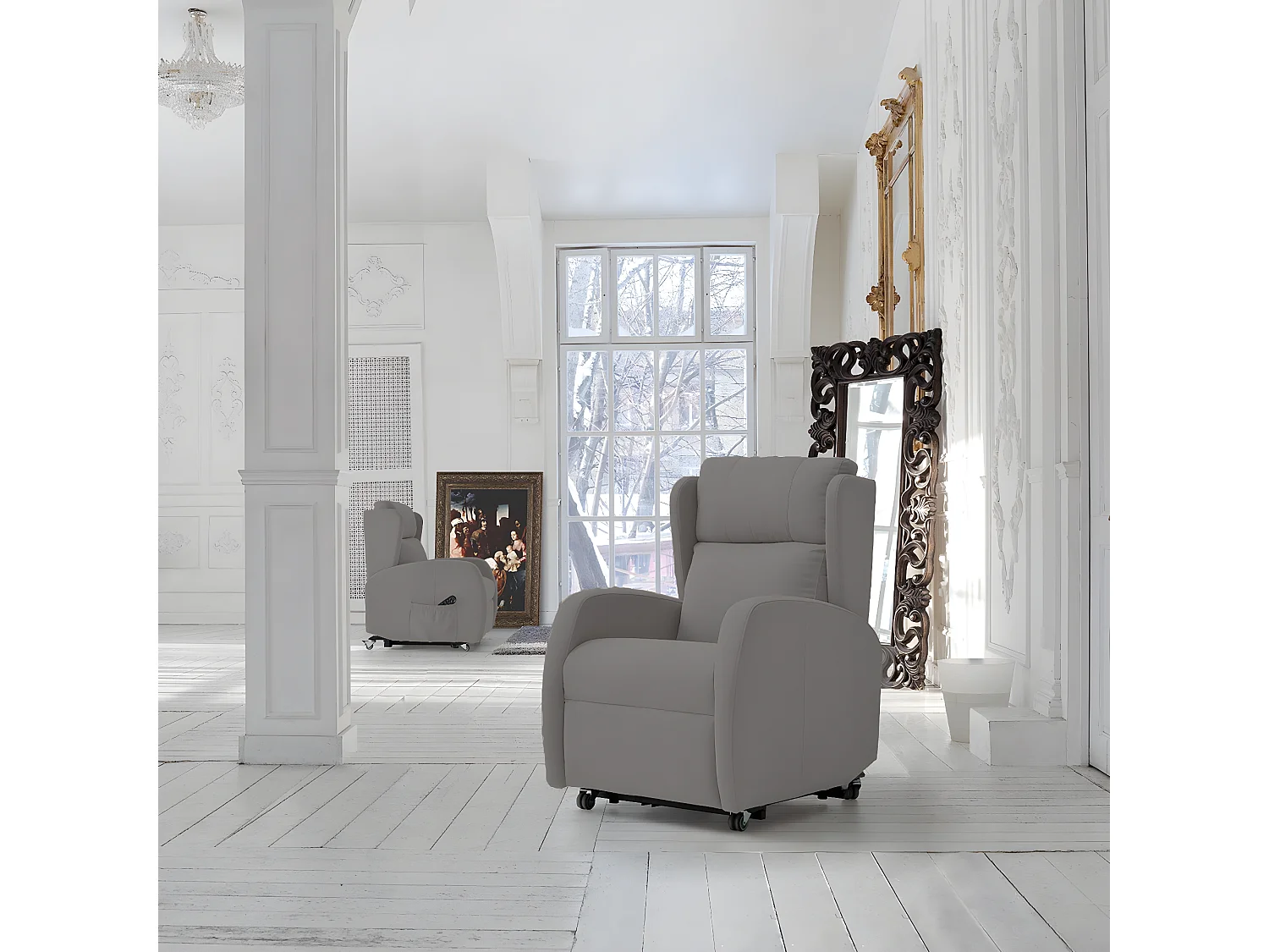 Sillón Jessën Sillón Eléctrico “Puesta En Pie” Häusbed 111X69X90 Cm Pizarra