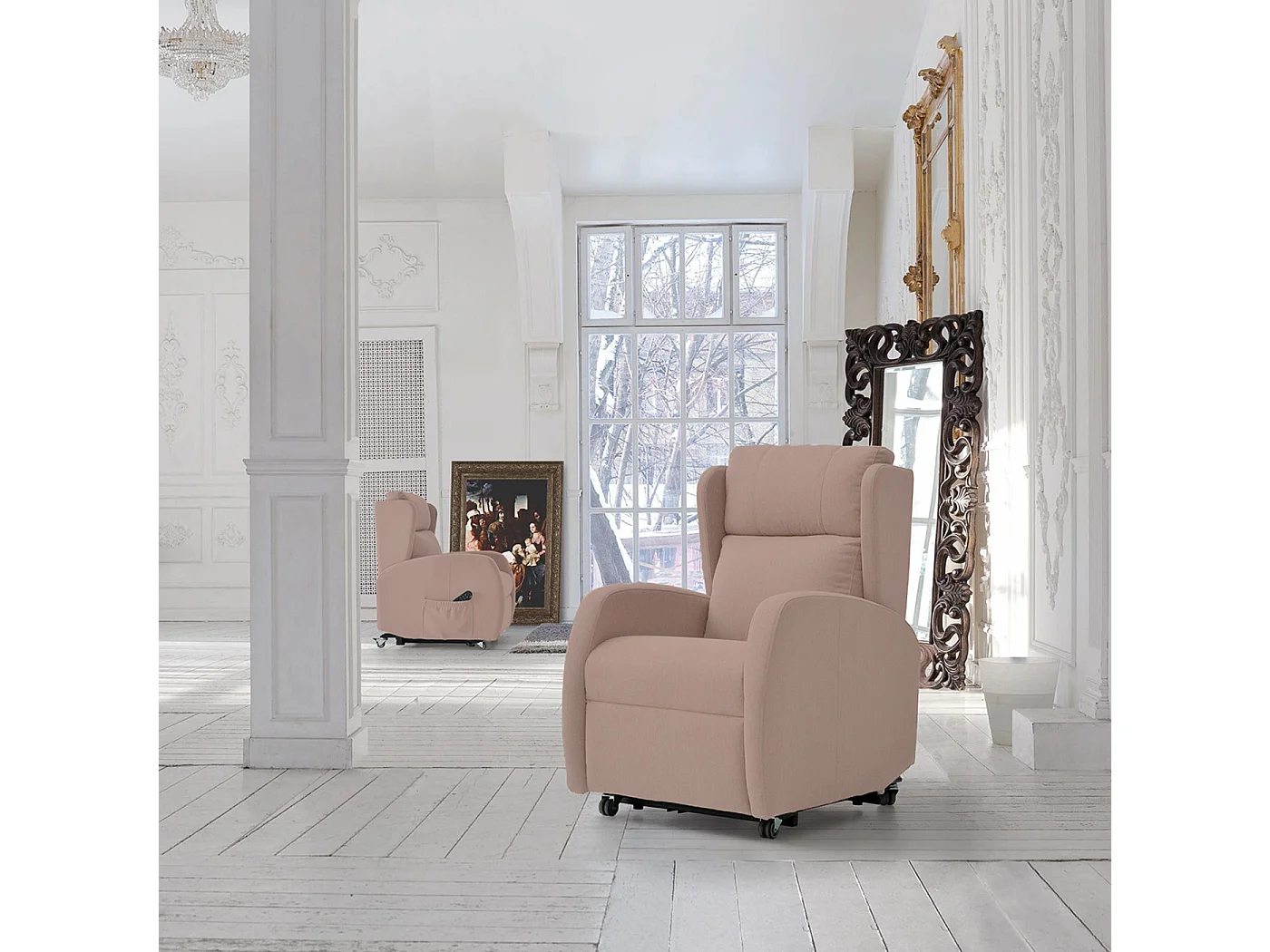 Sillón Jessën Sillón Eléctrico “Puesta En Pie” Häusbed 111X69X90 Cm Beige