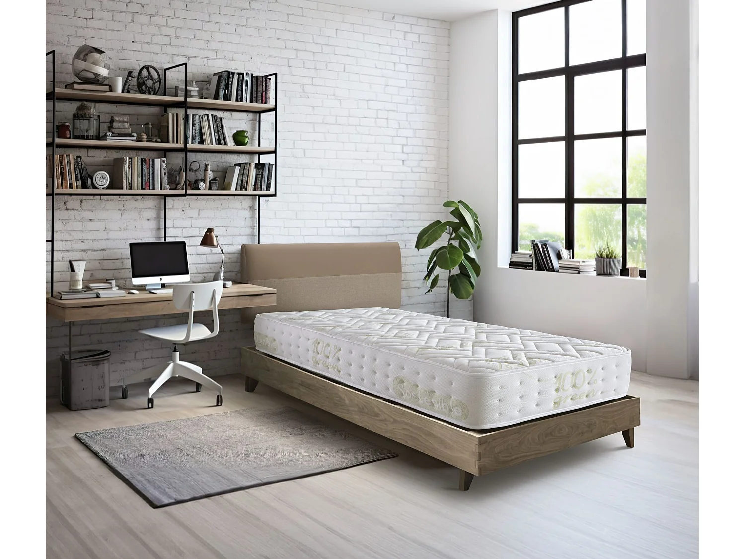 Colchón Sleep one organic H18 90X180  cm Häusbed