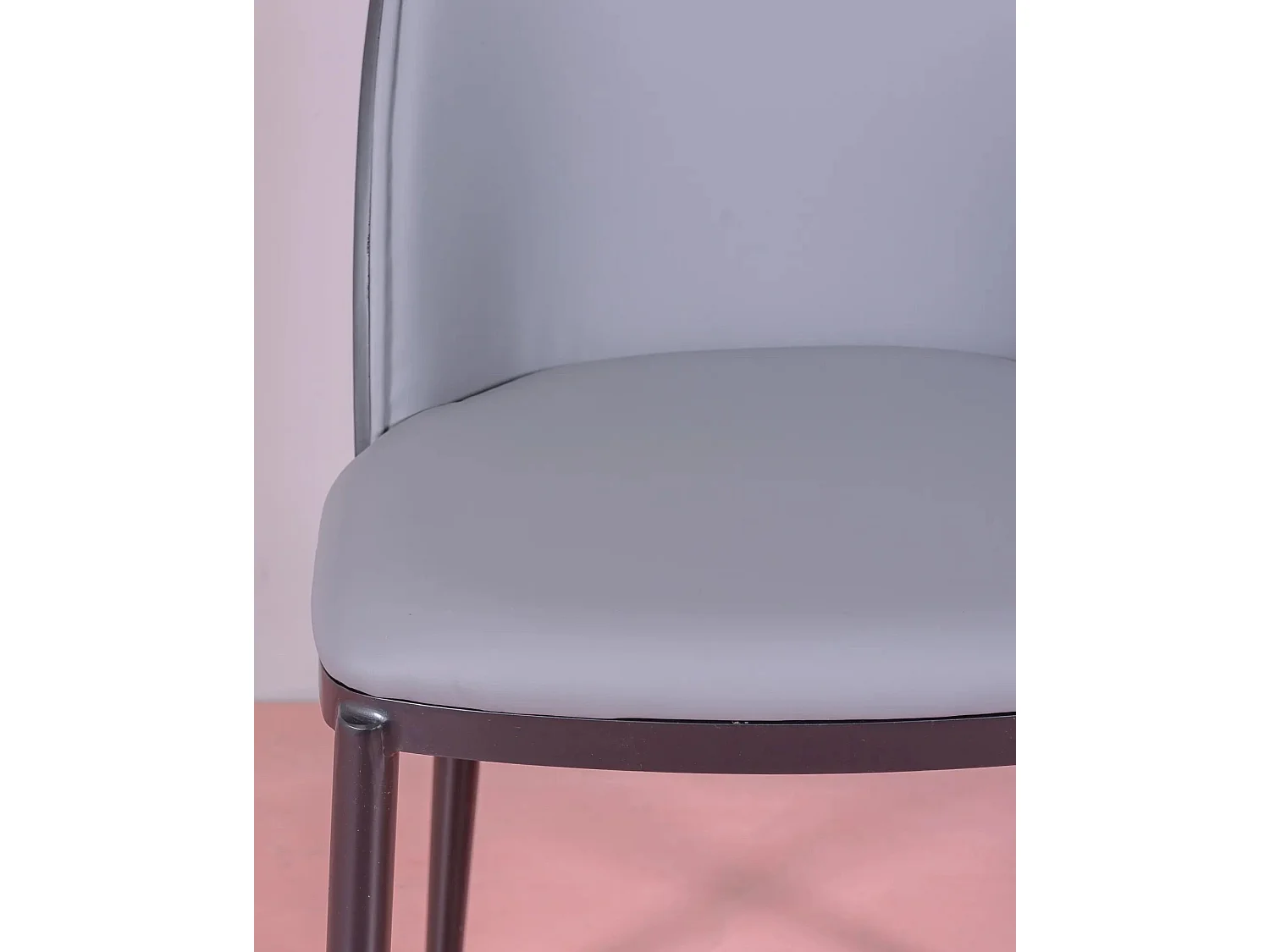 Chaise de salle à manger design tapissée - Cottage - Gris