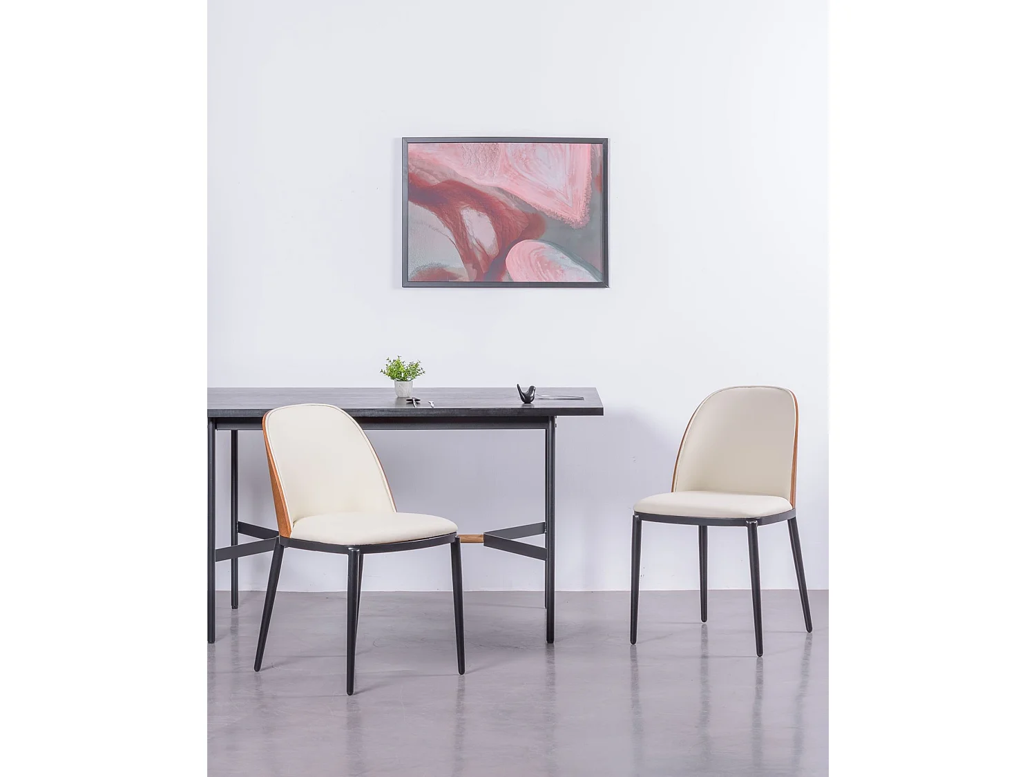 Gepolsterter Designer-Esszimmerstuhl - Cottage - Weiß