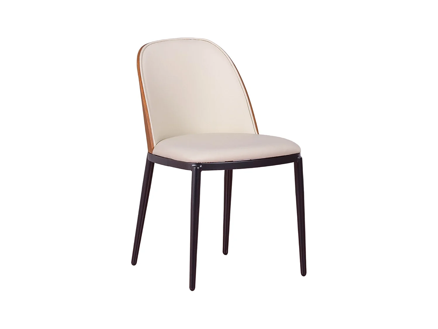 Gestoffeerde design eetkamerstoel - Cottage - Wit