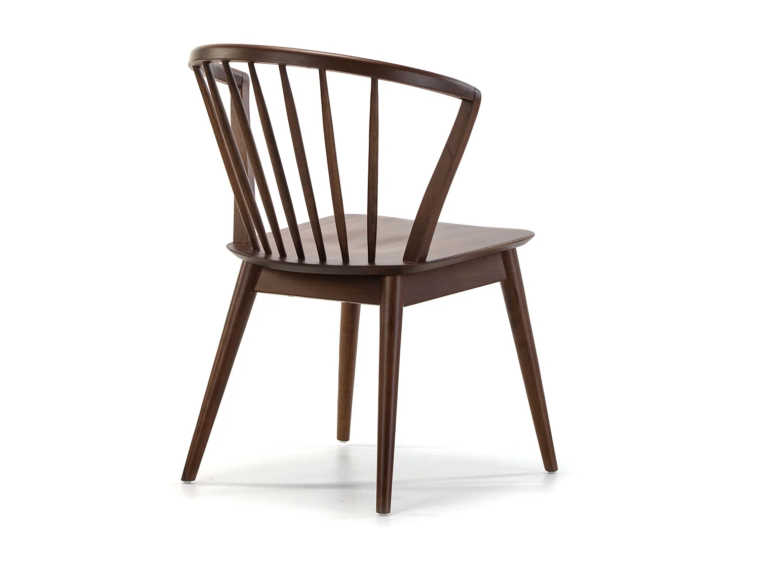 Juego de mesa 140x80 cm y 4 sillas de comedor Mura color Nogal