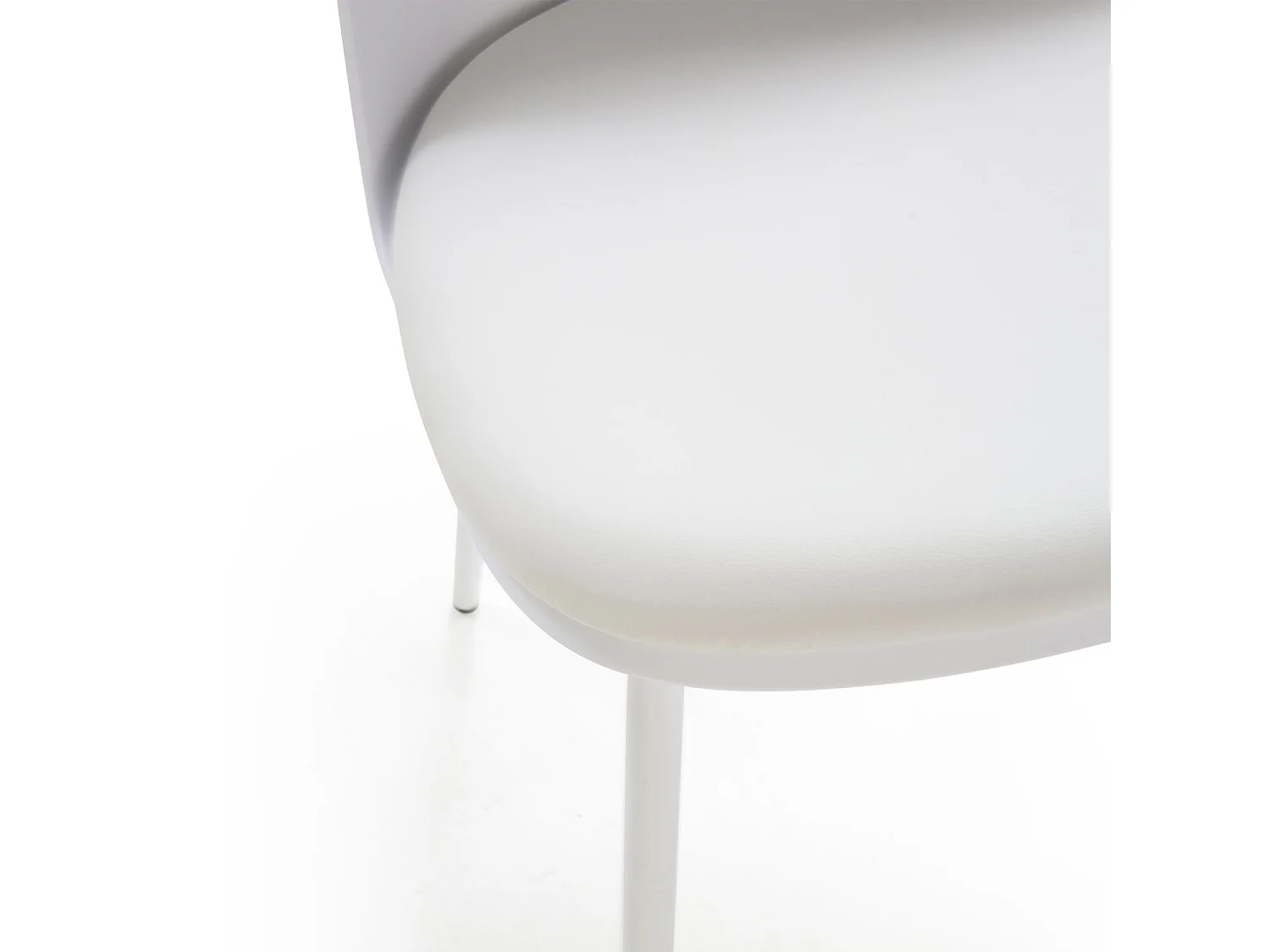 Juego de mesa 120x80 cm y 4 sillas de comedor Kana color Blanco