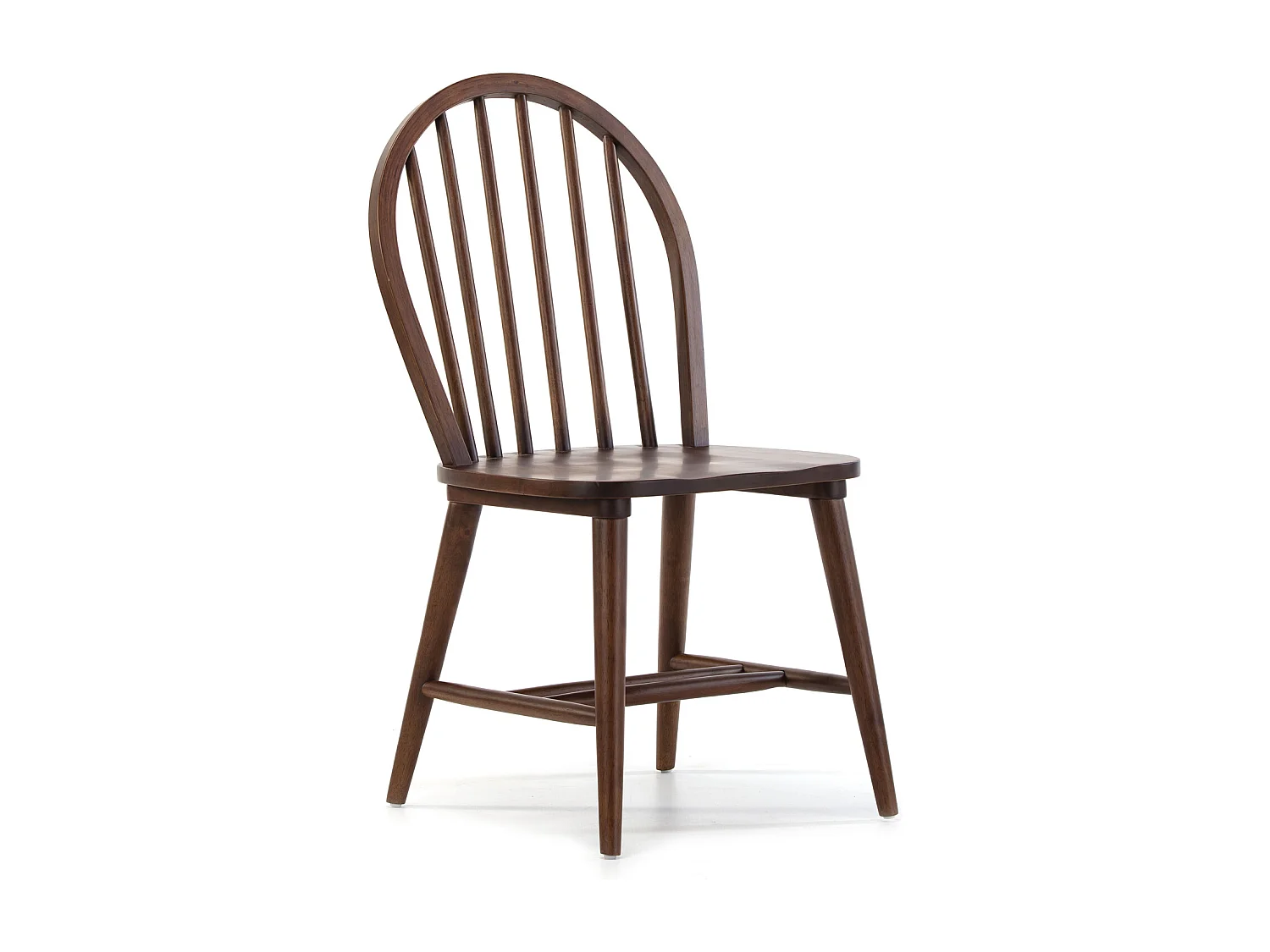 Juego de mesa 140x80 cm y 4 sillas de comedor Clarck color Nogal