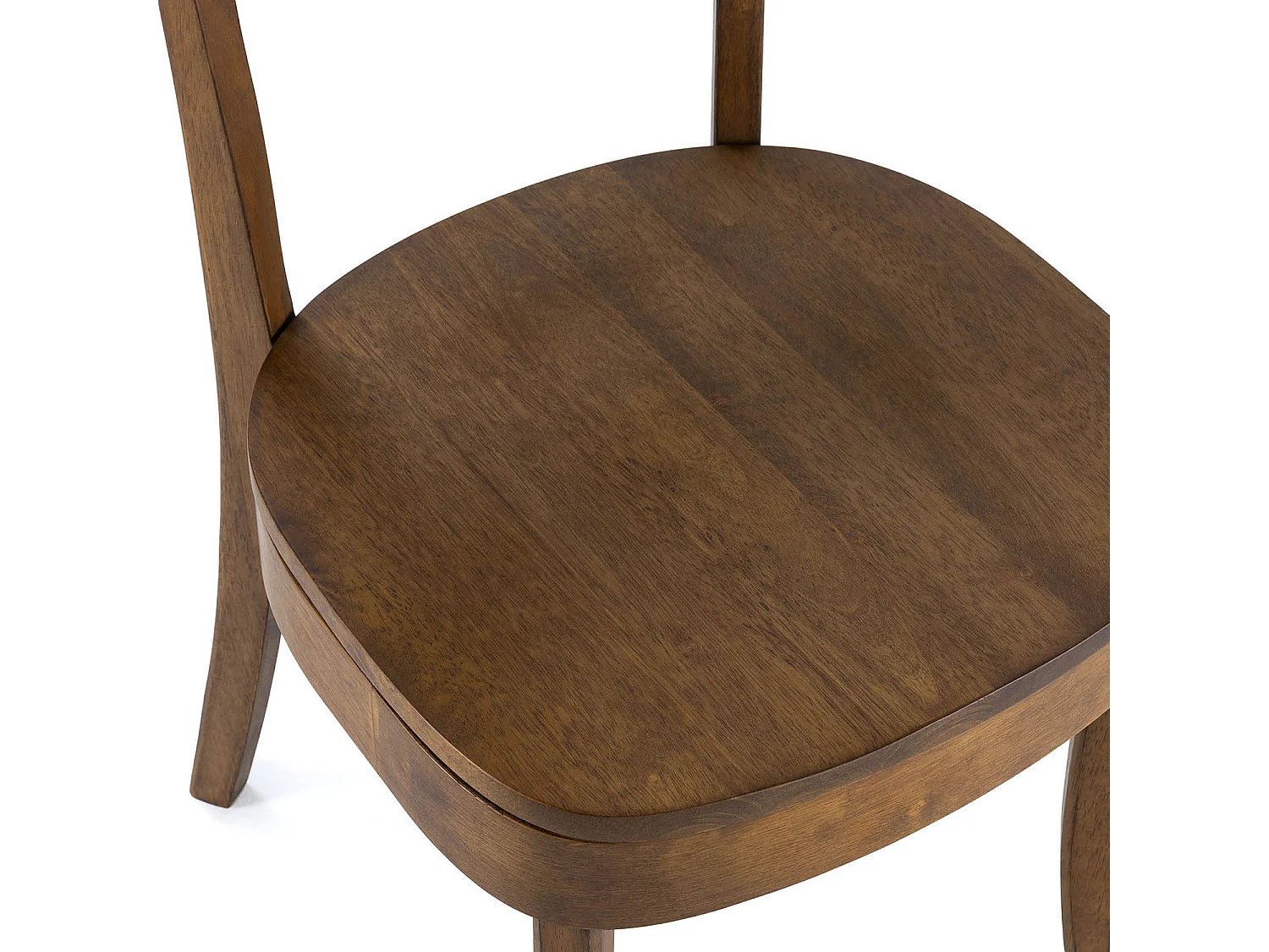 Juego de mesa 140x80 cm y 4 sillas de comedor Nala color Nogal