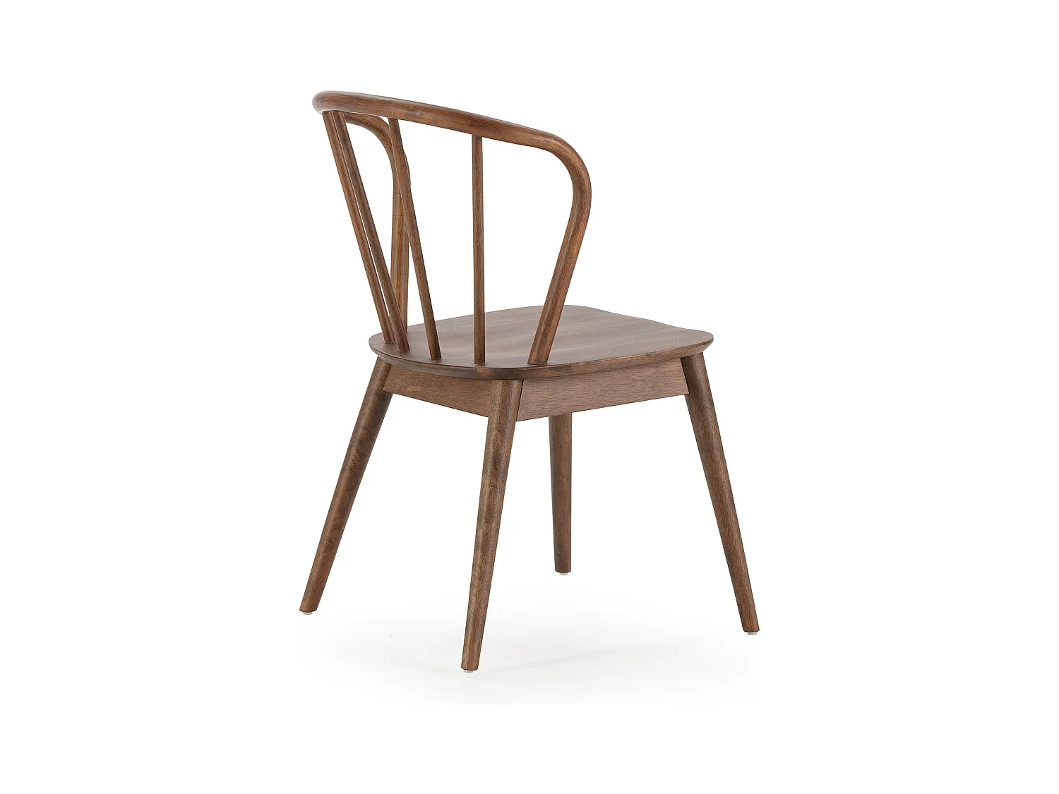 Juego de mesa 140x80 cm y 4 sillas de comedor Brisa color Nogal