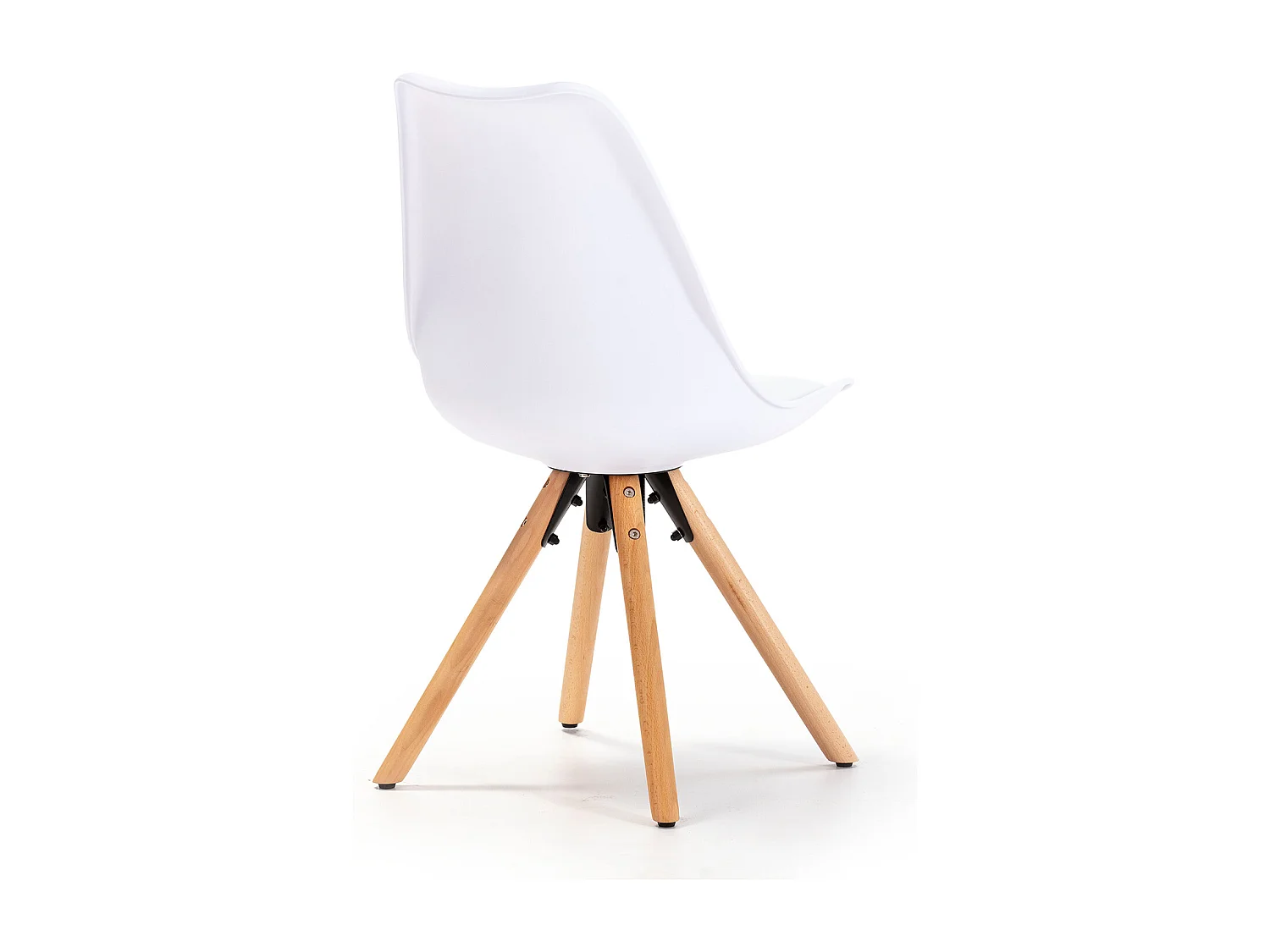 Juego de mesa 120x80 cm y 4 sillas de comedor Jeff color Blanco