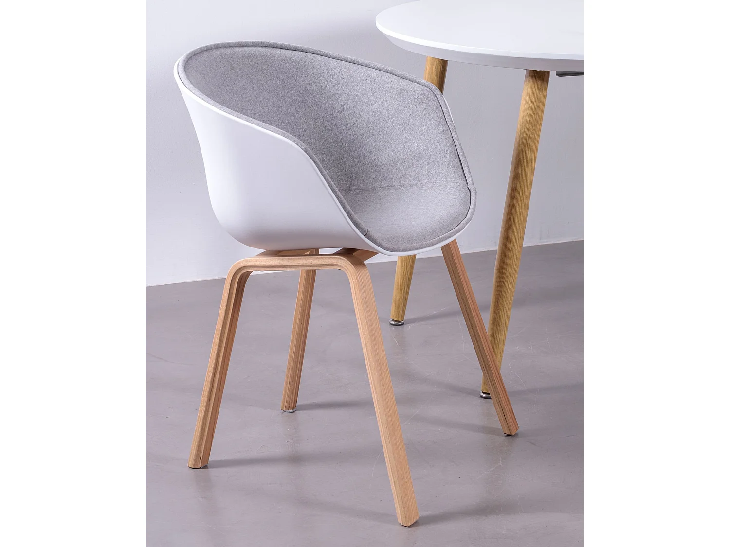 Gestoffeerde eetkamerstoel - Daxer - Grijs