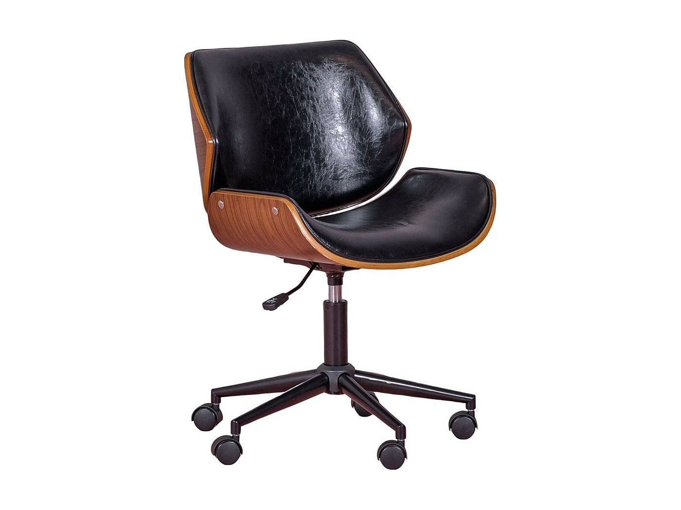 chaise-de-bureau-r-tro-en-bois-de-noyer-et-cuir-synth-tique-nordic-noir