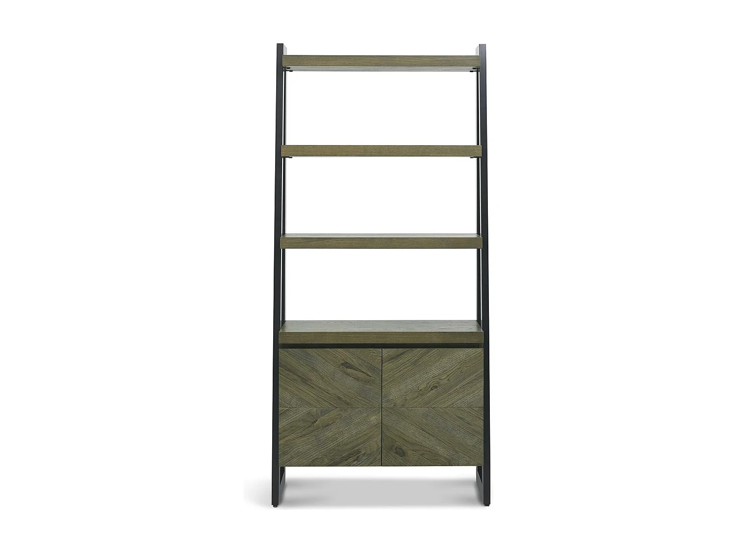 Bibliothèque moderne en marqueterie de chêne ARLINGTON