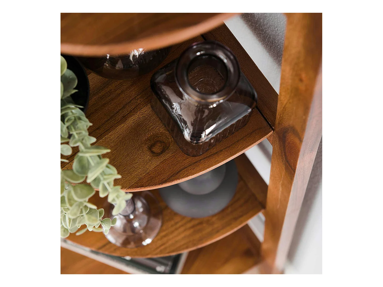 Etagère d'angle en bois d'acacia massif MELBOURNE