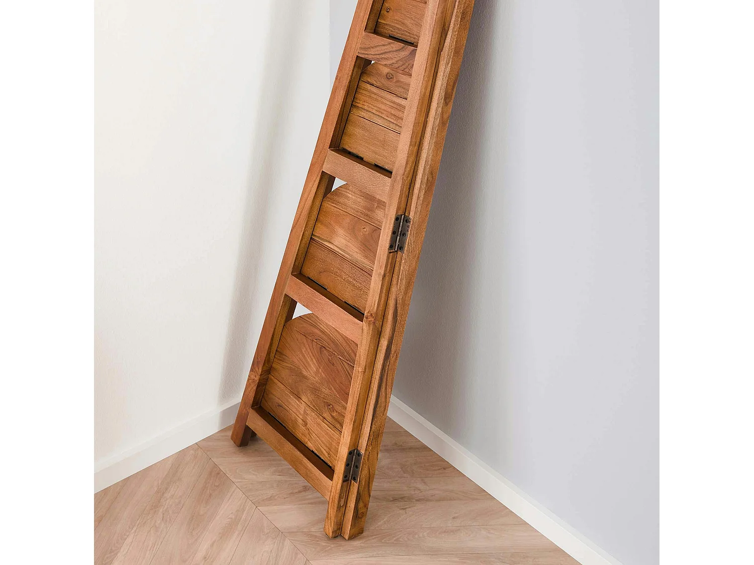 Etagère d'angle en bois d'acacia massif MELBOURNE